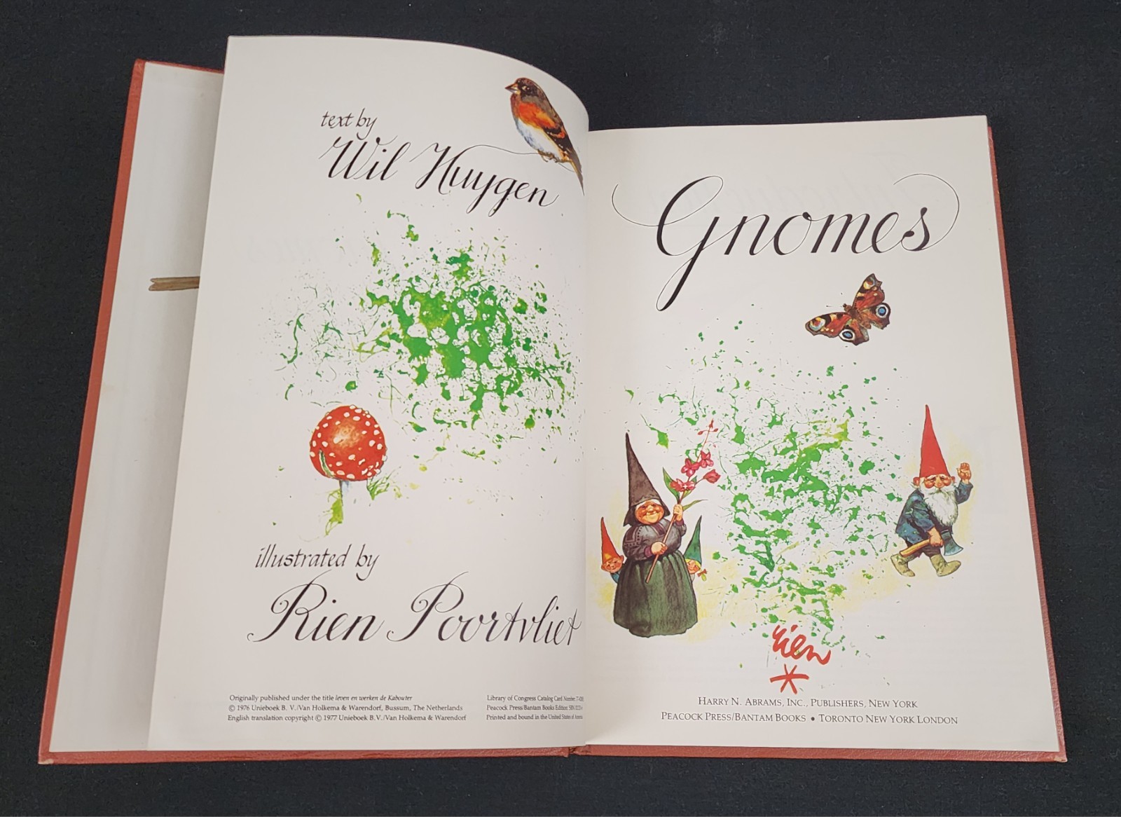 Gnomes by Wil Huygen and Rien Poortvliet 1977 HC illustrated Large Book