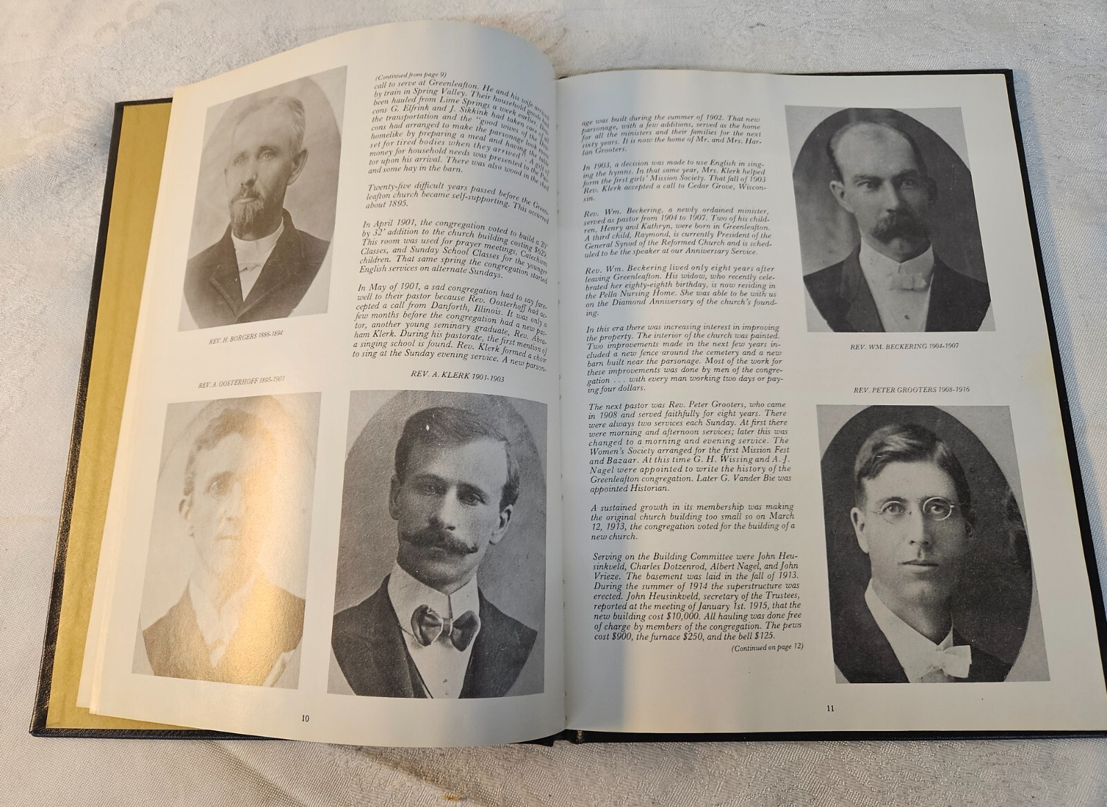 1967 GREENLEAFTON MN Reformed Church Centennial Celebration Hardcover Book Flier