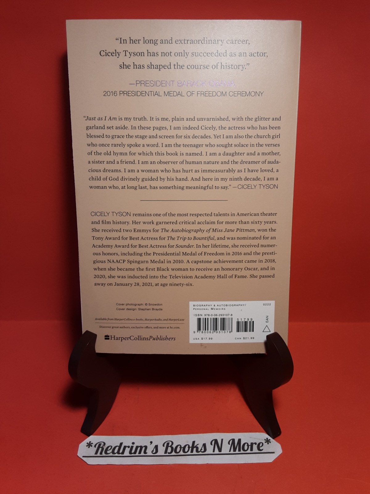 Cicely Tyson Just As i Am 2021 Paperback Memoir VG #1 New York Times Bestseller