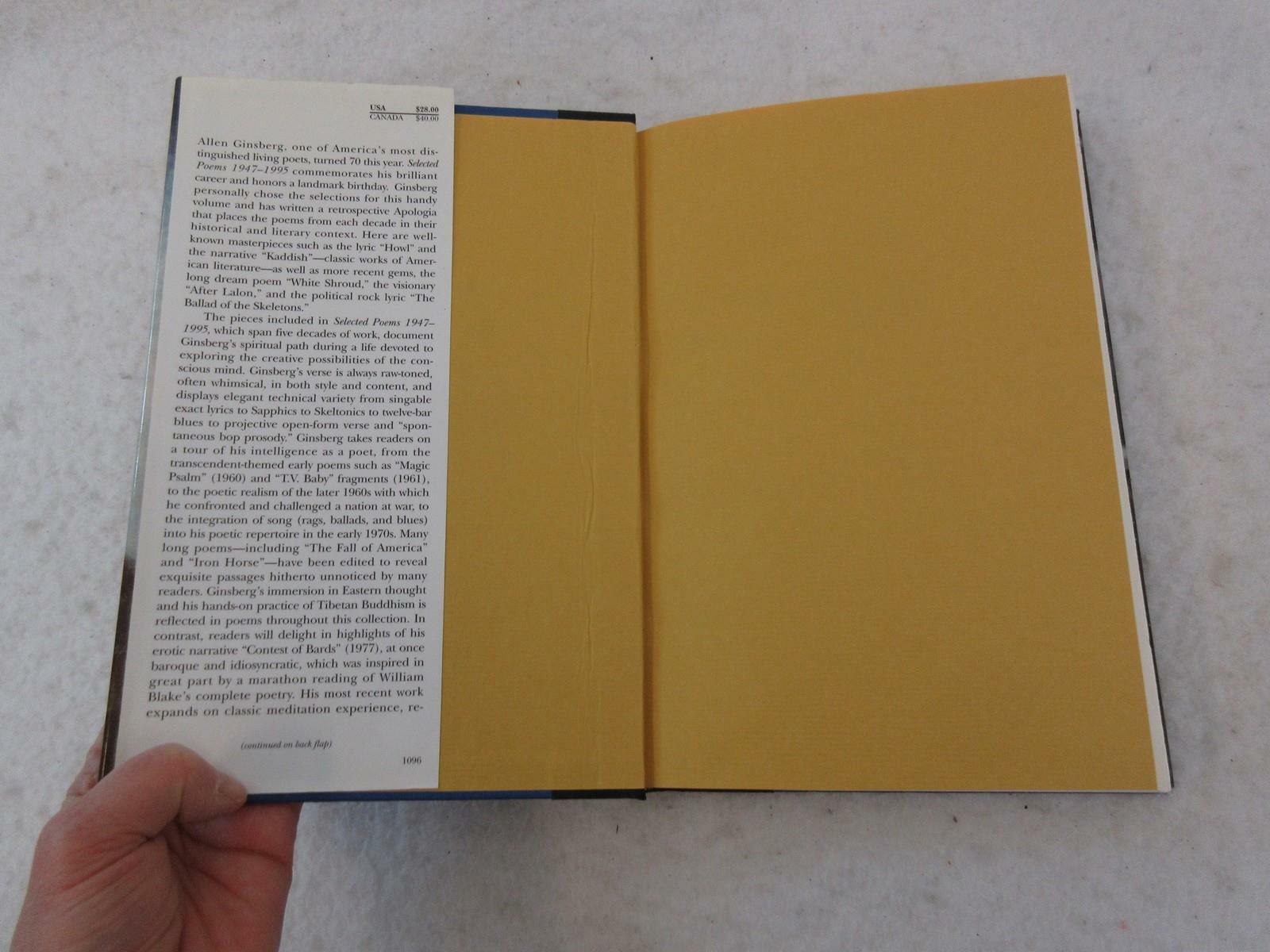 ALLEN GINSBERG Selected Poems 1947-1995 HarperCollins 1996 3rd Printing