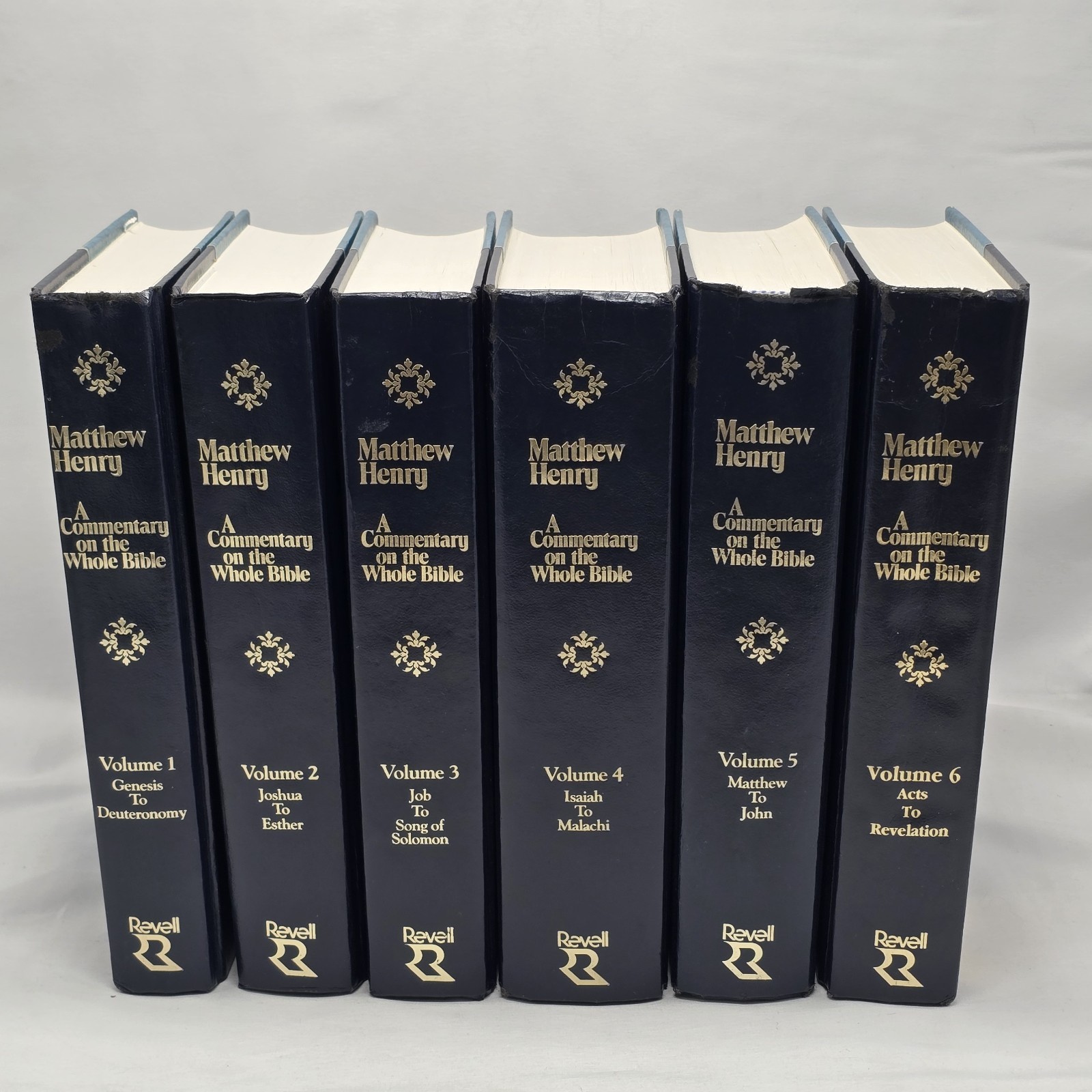 Matthew Henry&rsquo;s Commentary On The Whole Bible Vol 1-6 Complete Set Revell Vtg