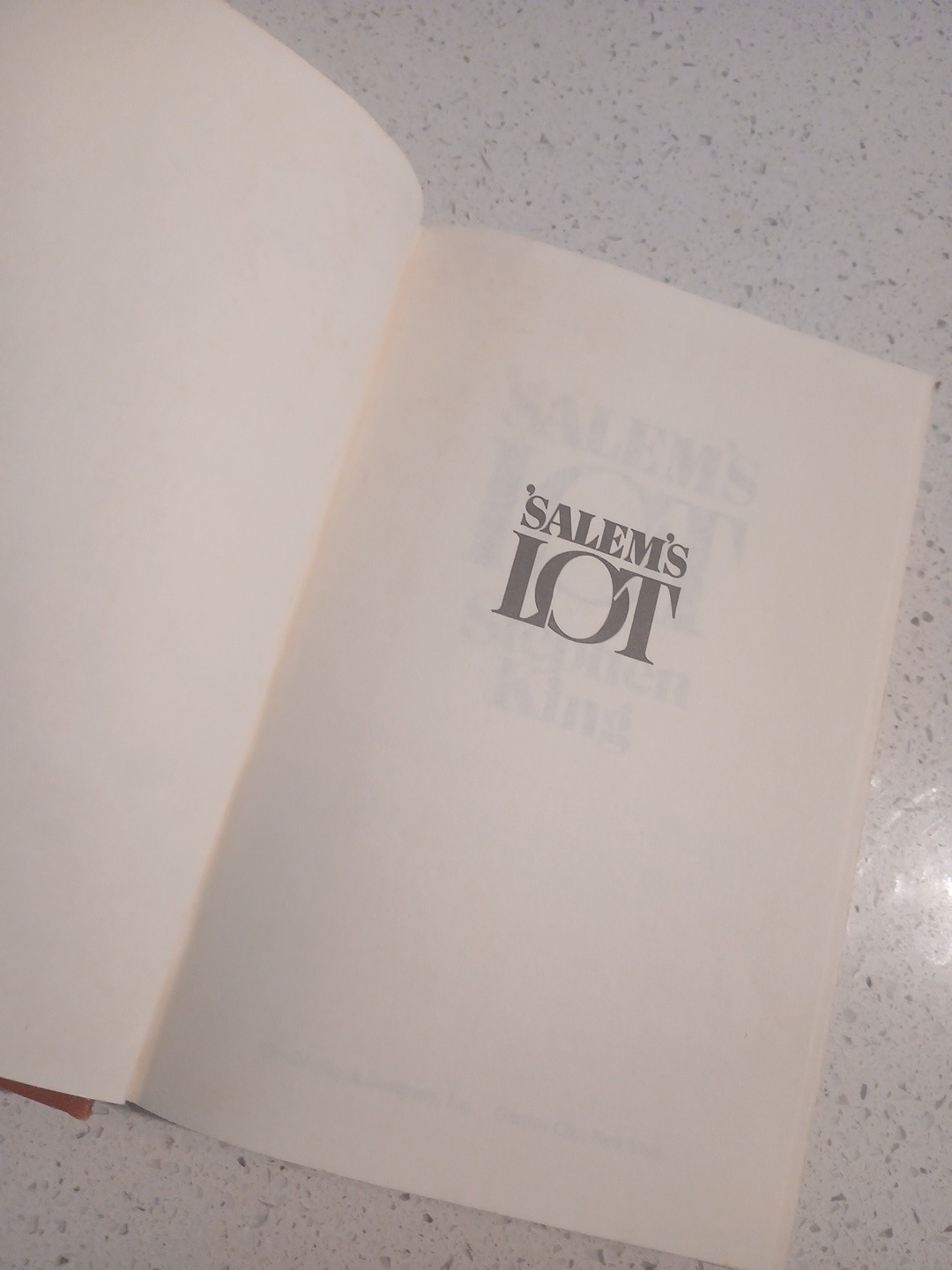 Salem&rsquo;s Lot Stephen King Doubleday Vintage Full Size Hardcover 1975 1st Edition?