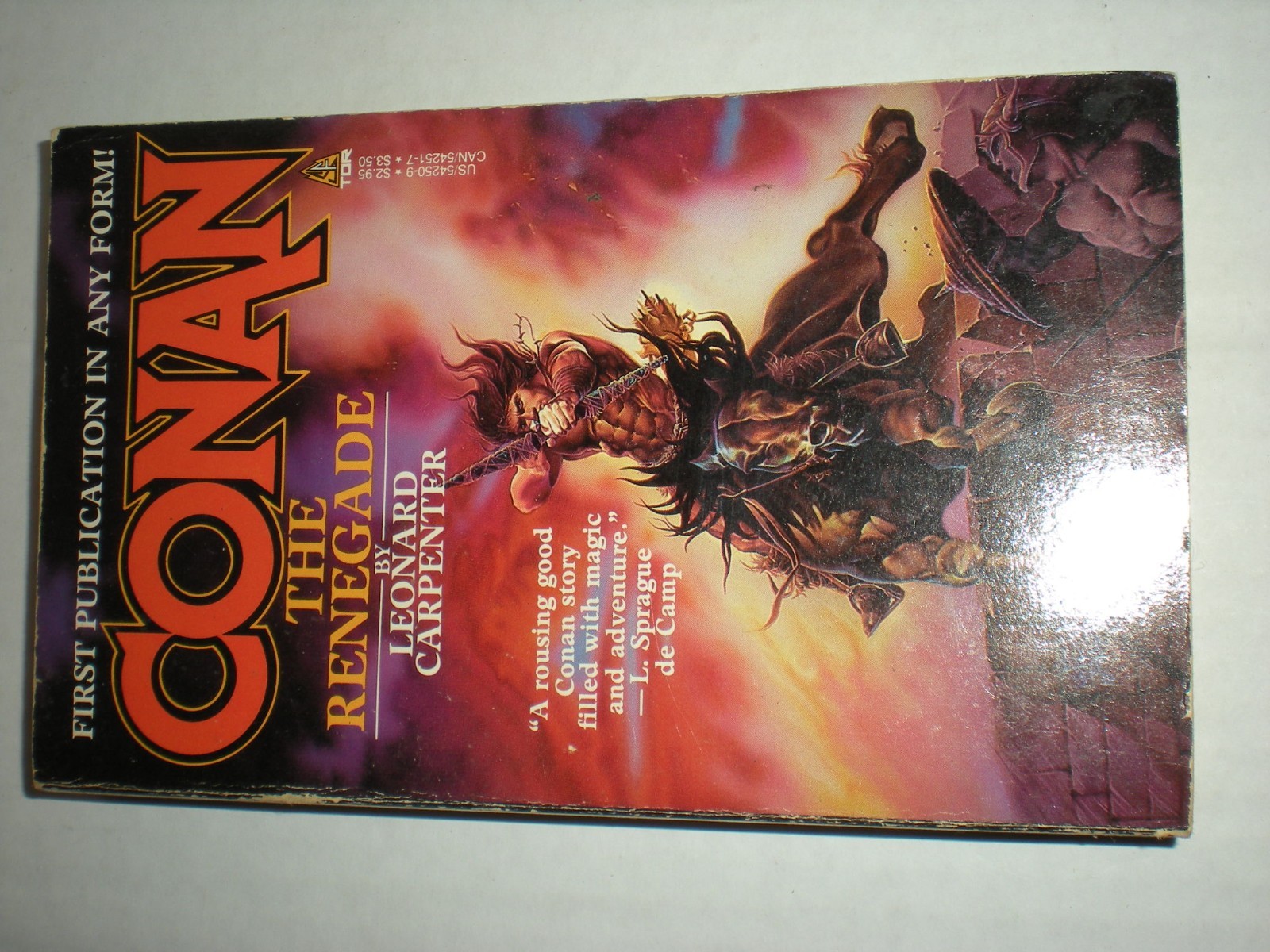 Conan The Renegade by Leonard Carpenter Barbarian Fantasy Paperback 1986 vtg