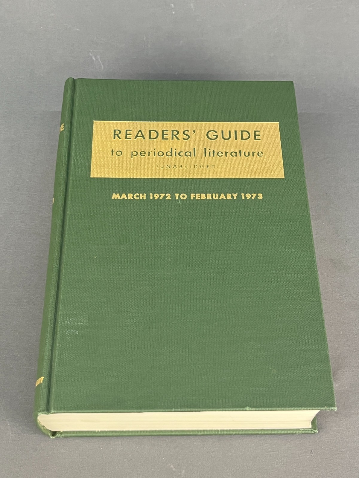 1972 -73 Reader&rsquo;s Guide to Periodical Literature Volume 32 by H.W. Wilson