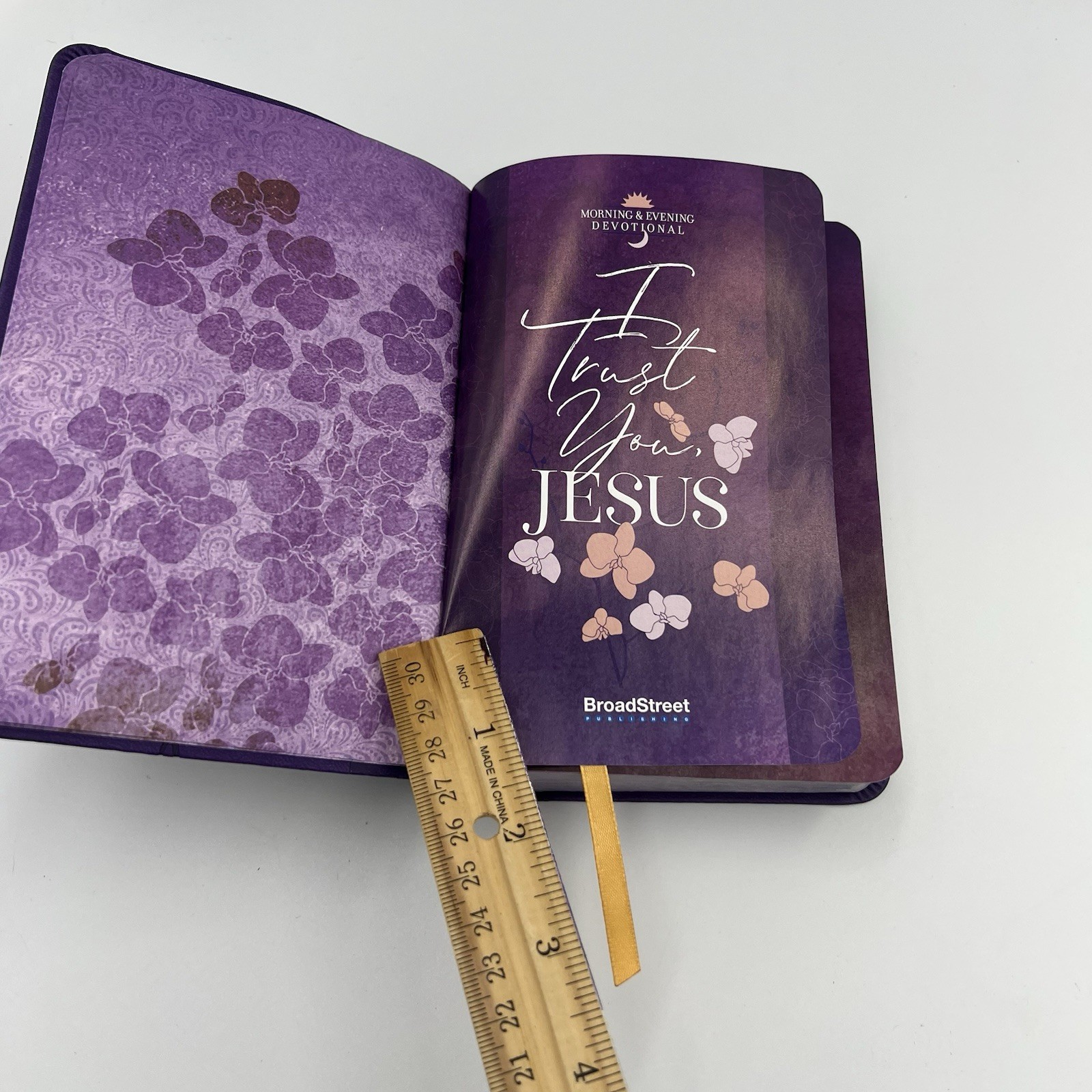 Morning and Evening Devotional « I Trust You Jesus » 736 Pages Purple Leather