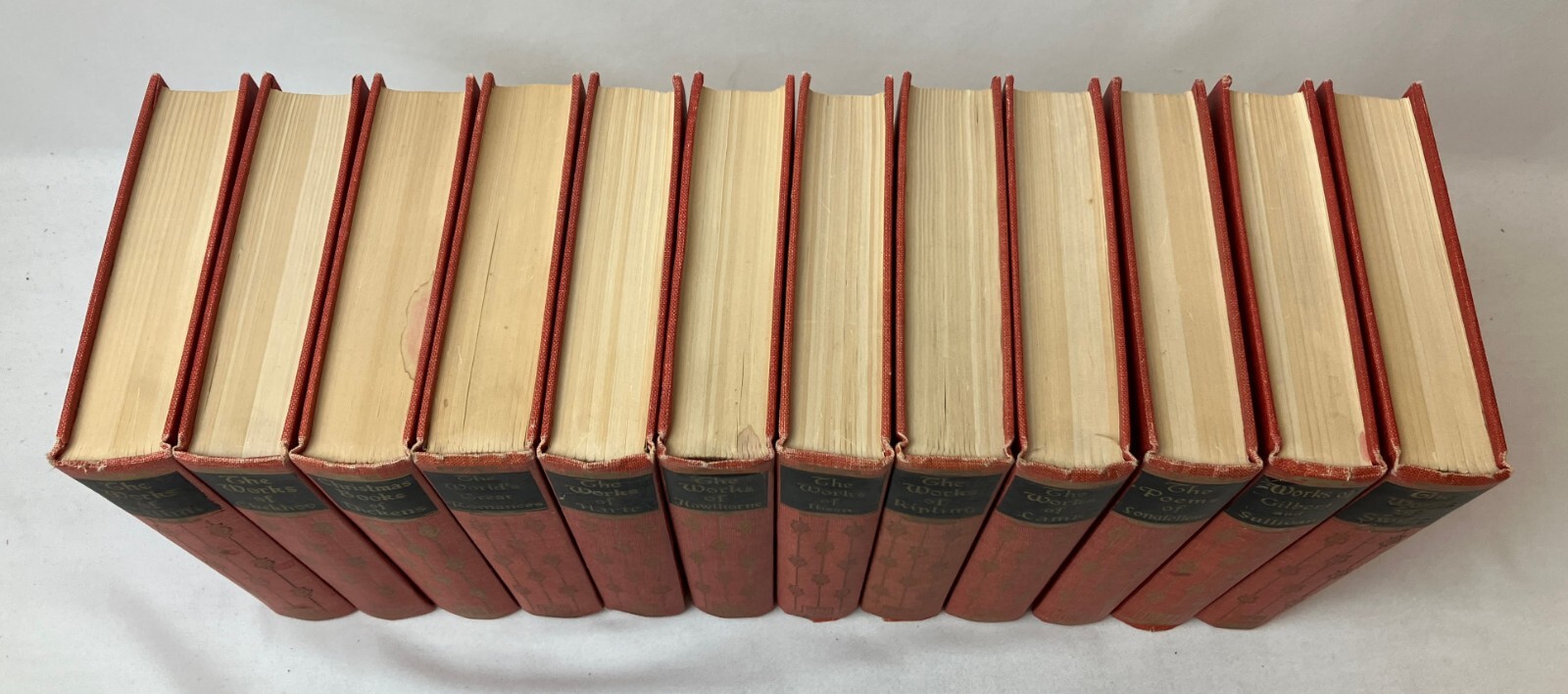 LOT OF 12 BOOKS Blacks Readers Service Classic Works Red HCs – Dickens Chekhov+