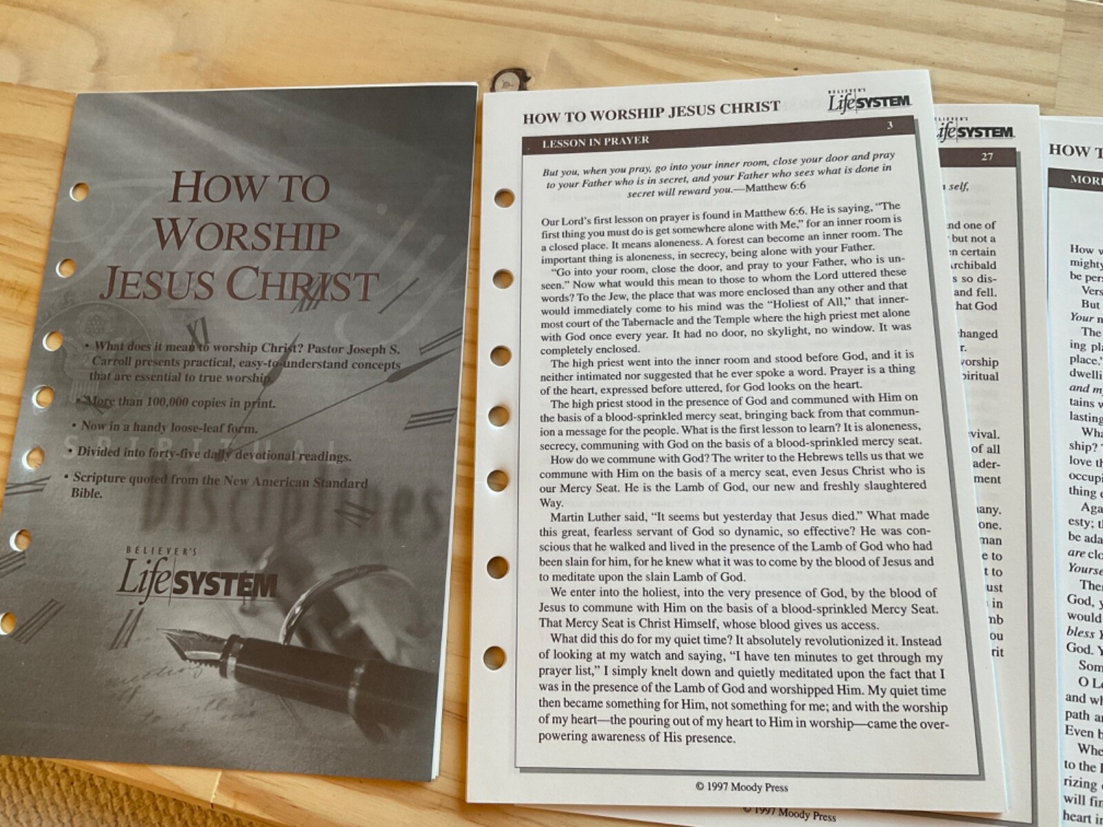 How to Worship Jesus Christ Believer&rsquo;s Life System Joseph Carroll SEALED