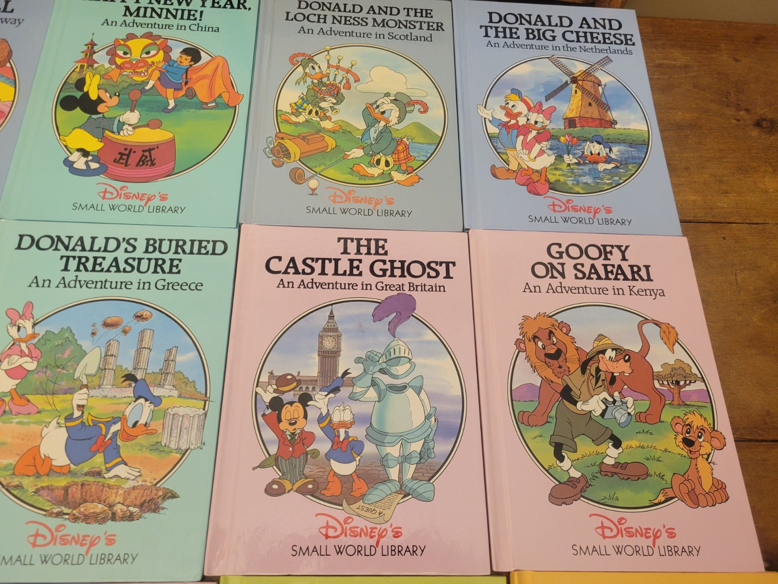 Disney&rsquo;s Small World Library Lot Of 15 Hardcover Kids Books Vintage Countries