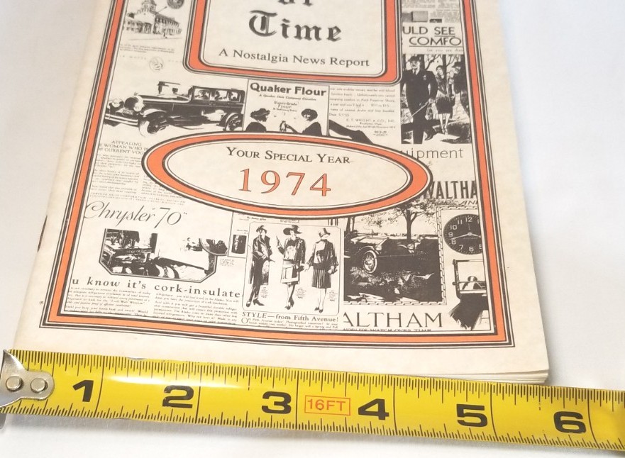 Lot Of 4 Pages Of Time Nostalgia News Report Pamphlet Booklets