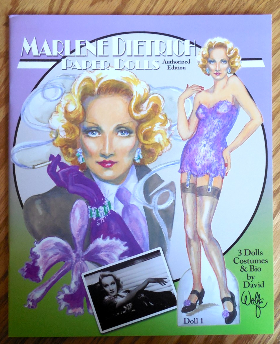 NEW 2009 Paper Studio Press David Wolfe « Marlene Dietrich » Paper Dolls Book