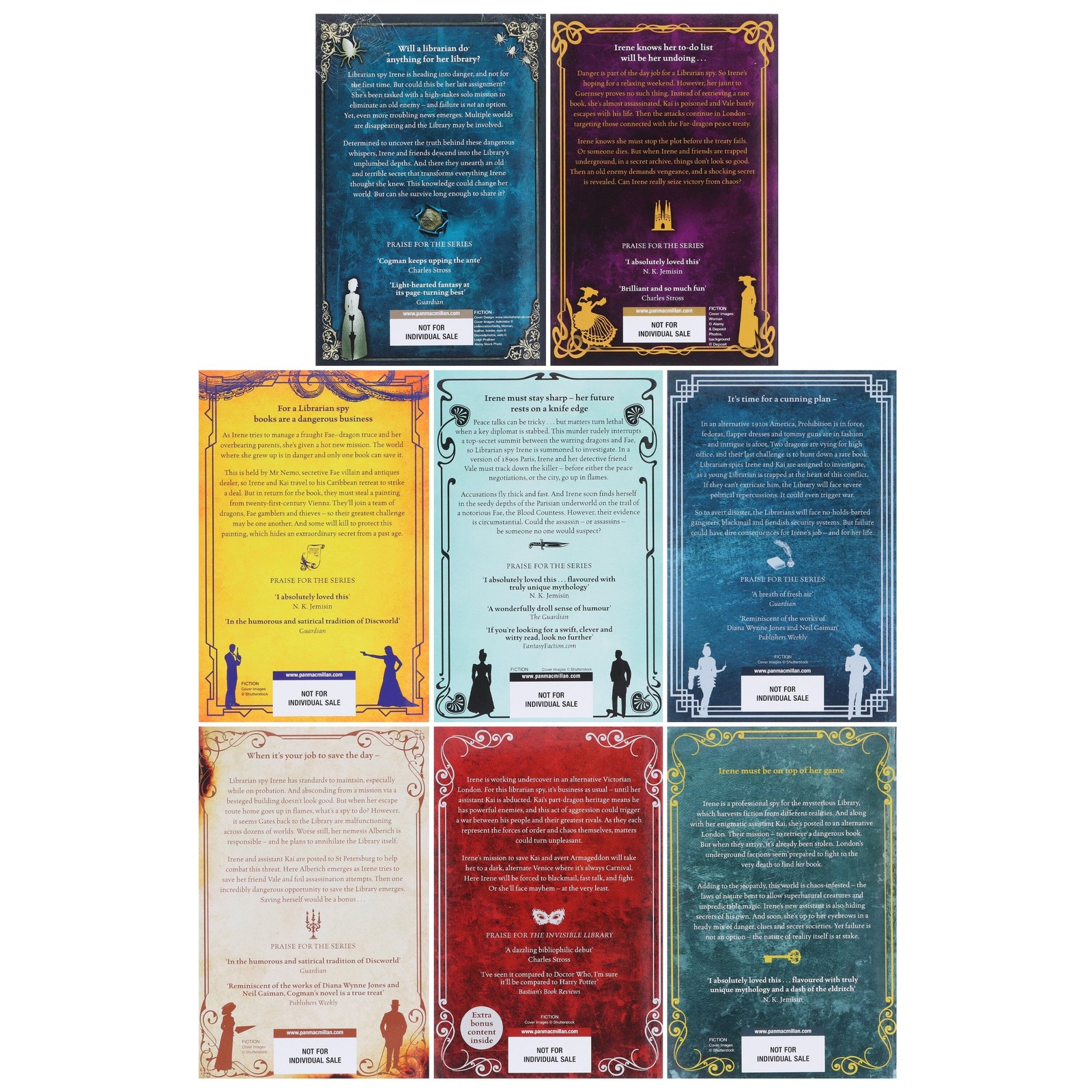 The Invisible Library Series Complete 8 Books Collection Set – Fiction – PB