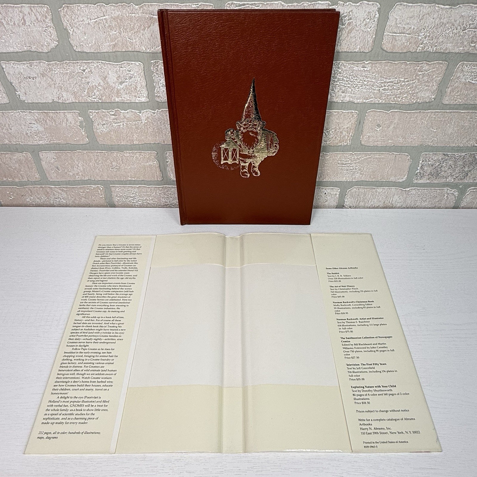 Gnomes Wil Huygen Rien Poortvliet 1977 Abrams Illustrated Fantasy Folklore HC DJ