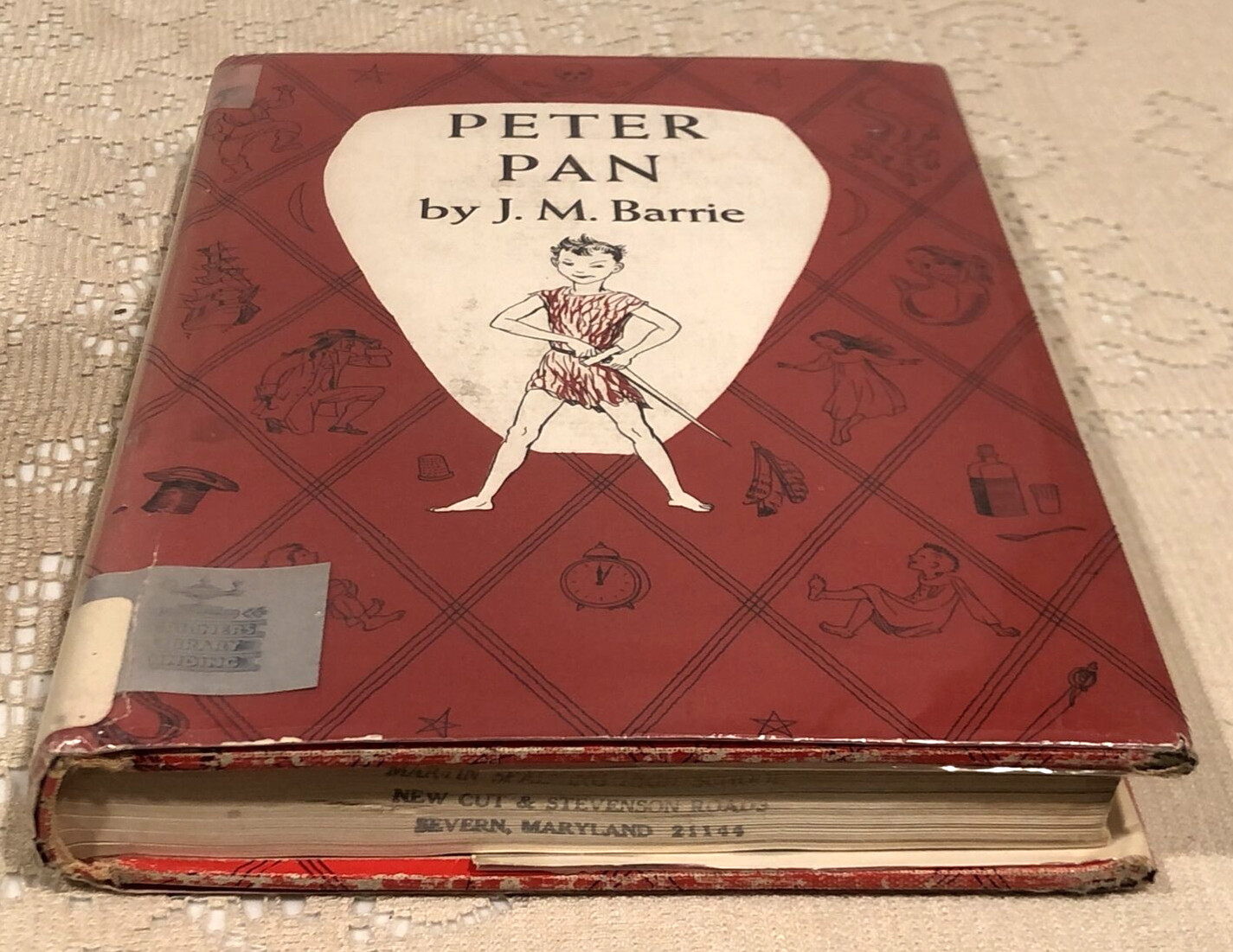Peter Pan By J.M. Barrie , 1950 Hardcover/Dust Jacket, Charles Scribner&rsquo;s Sons
