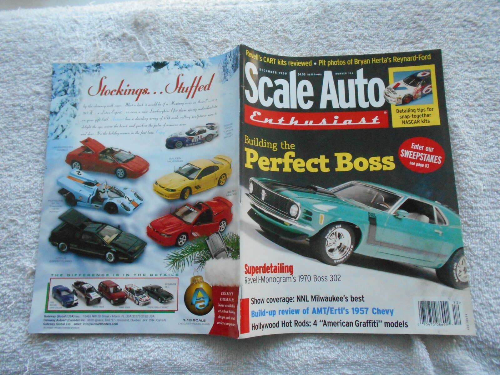 SCALE AUTO Enthusiast Magazine-DECEMBER,1999-REVELL-MONOGRAM&rsquo;S 1970 BOSS 302