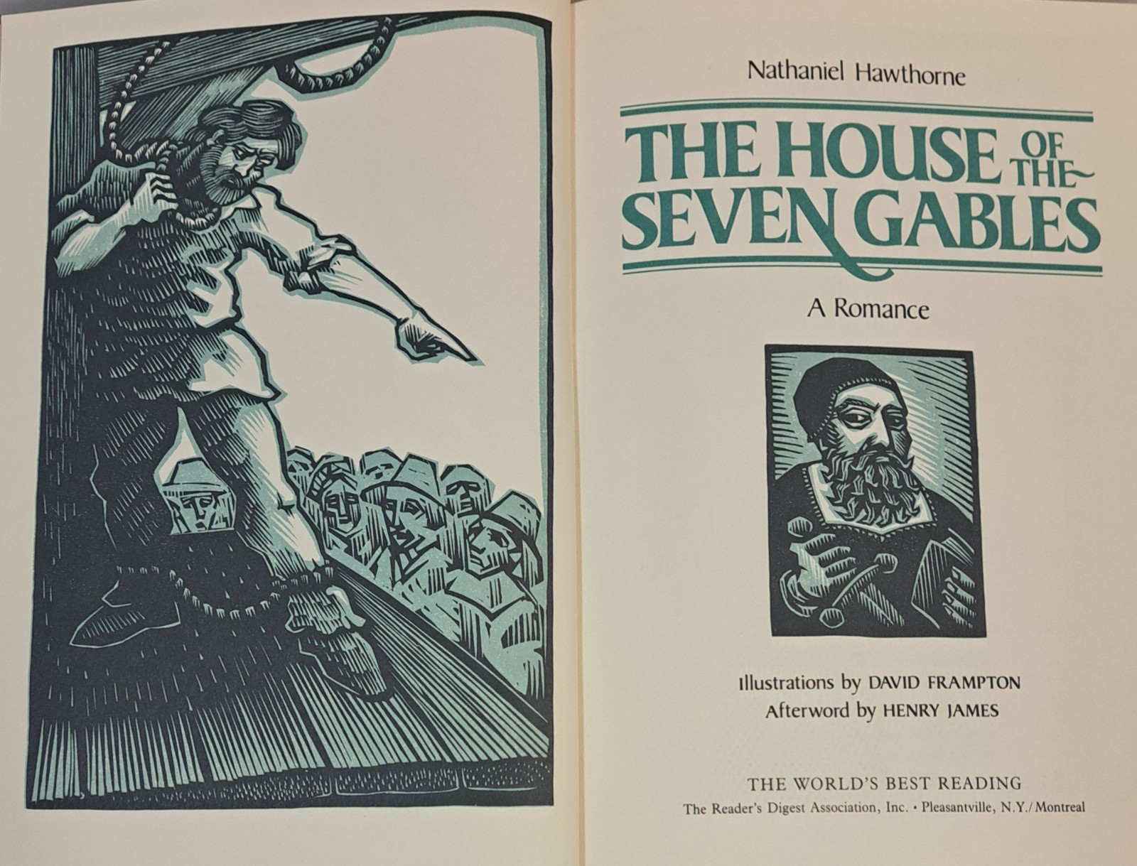 Reader&rsquo;s Digest HC 2 Book Lot Hawthorne Twice-Told Tales House Of Seven 7 Gables