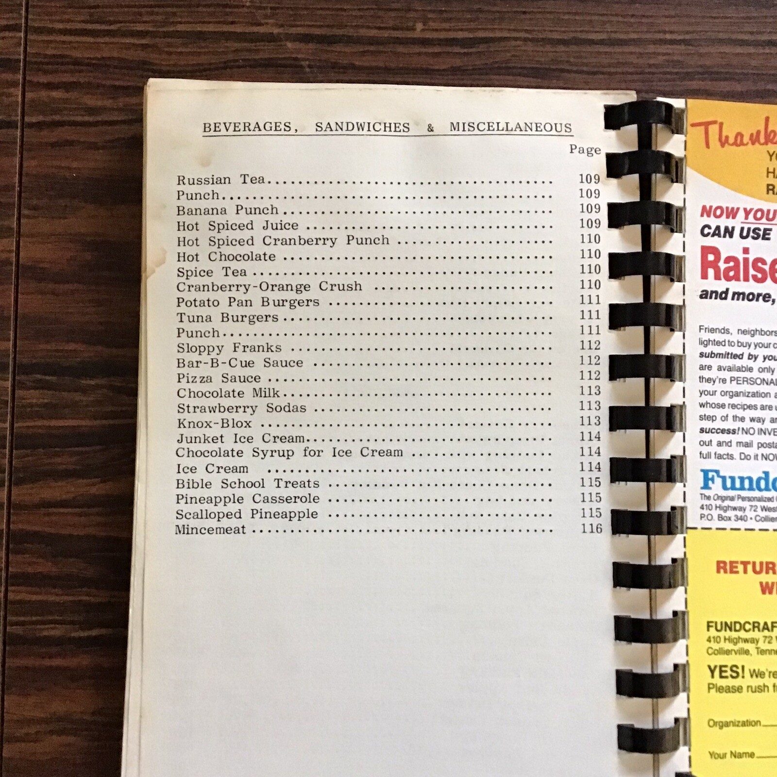 Bourbon Baptist Church Ladies Vintage 1986 Cookbook SEE INDEX PHOTOS