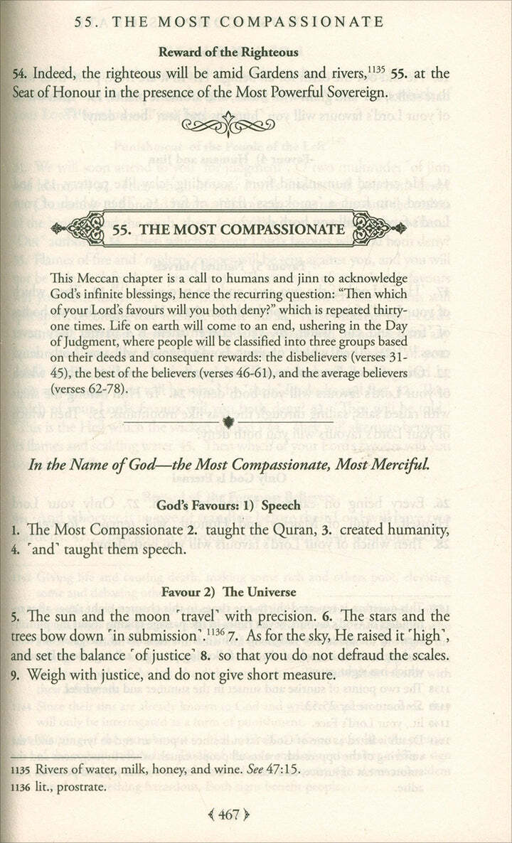 The Clear Quran English Only |Hardcover (8.7&Prime; x 5.7&Prime;)