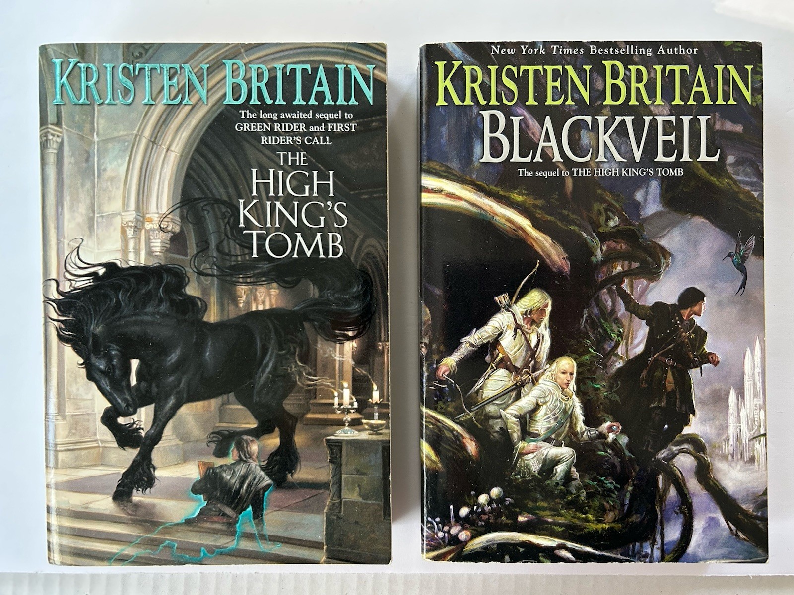 Kristen Britain The High King&rsquo;s Tomb & Blackveil Green Rider Series First PB Daw