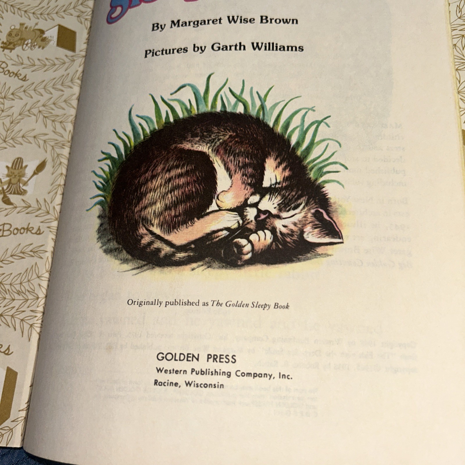 Sleepytime Book by Margaret Hillert (1975, Hardcover)
