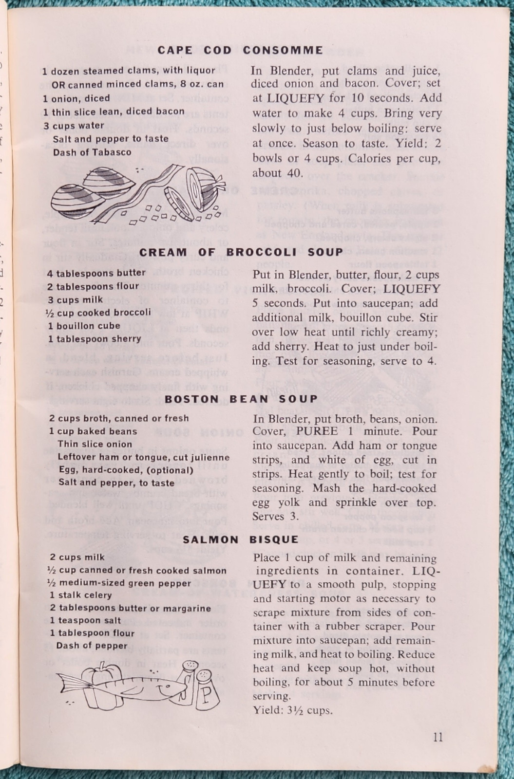 Grants Blender Cook Book 1969 Printing 84 Pages – Great Recipes From The 1960&rsquo;s