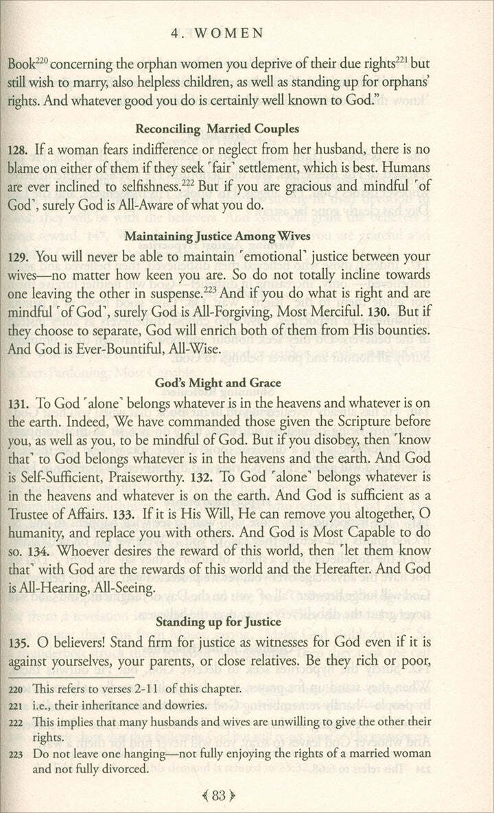 The Clear Quran English Only |Hardcover (8.7&Prime; x 5.7&Prime;)