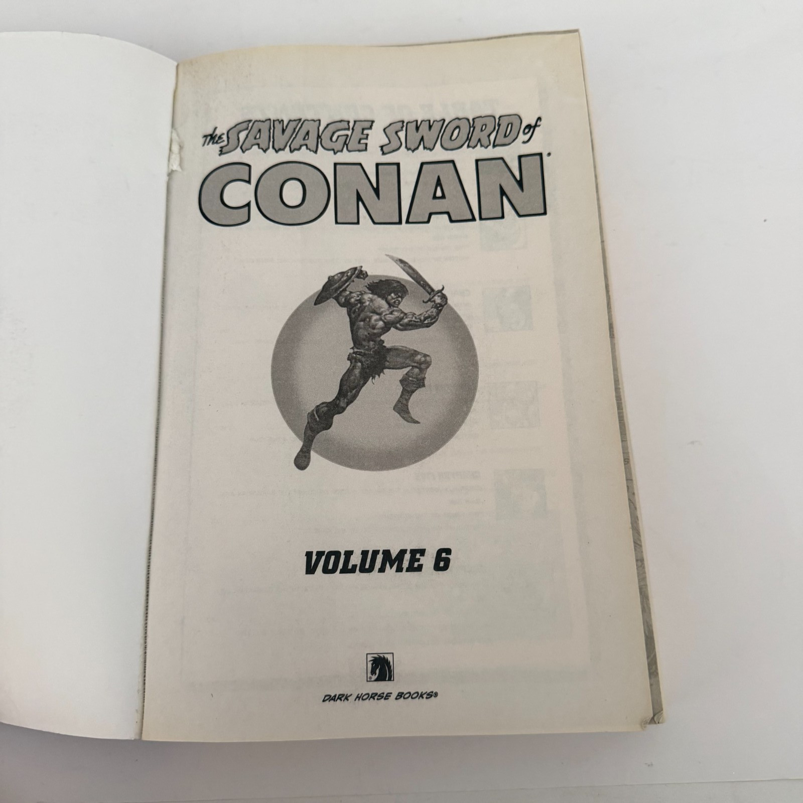 The Savage Sword of Conan Volume 6 Paperback 2009 Dark Horse First Edition