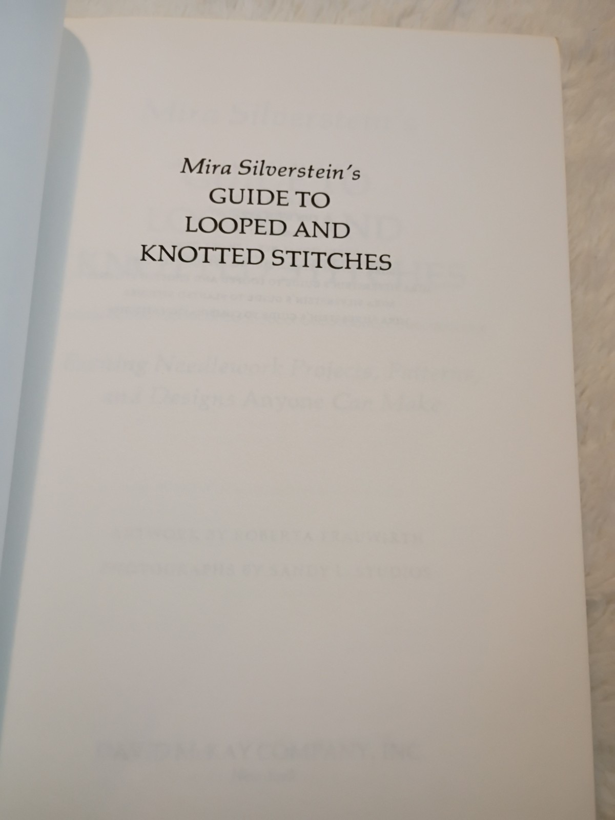 Lot of 3 Mira Silverstein&rsquo;s Needlework Books Upright, Looped & Knotted, Bargello