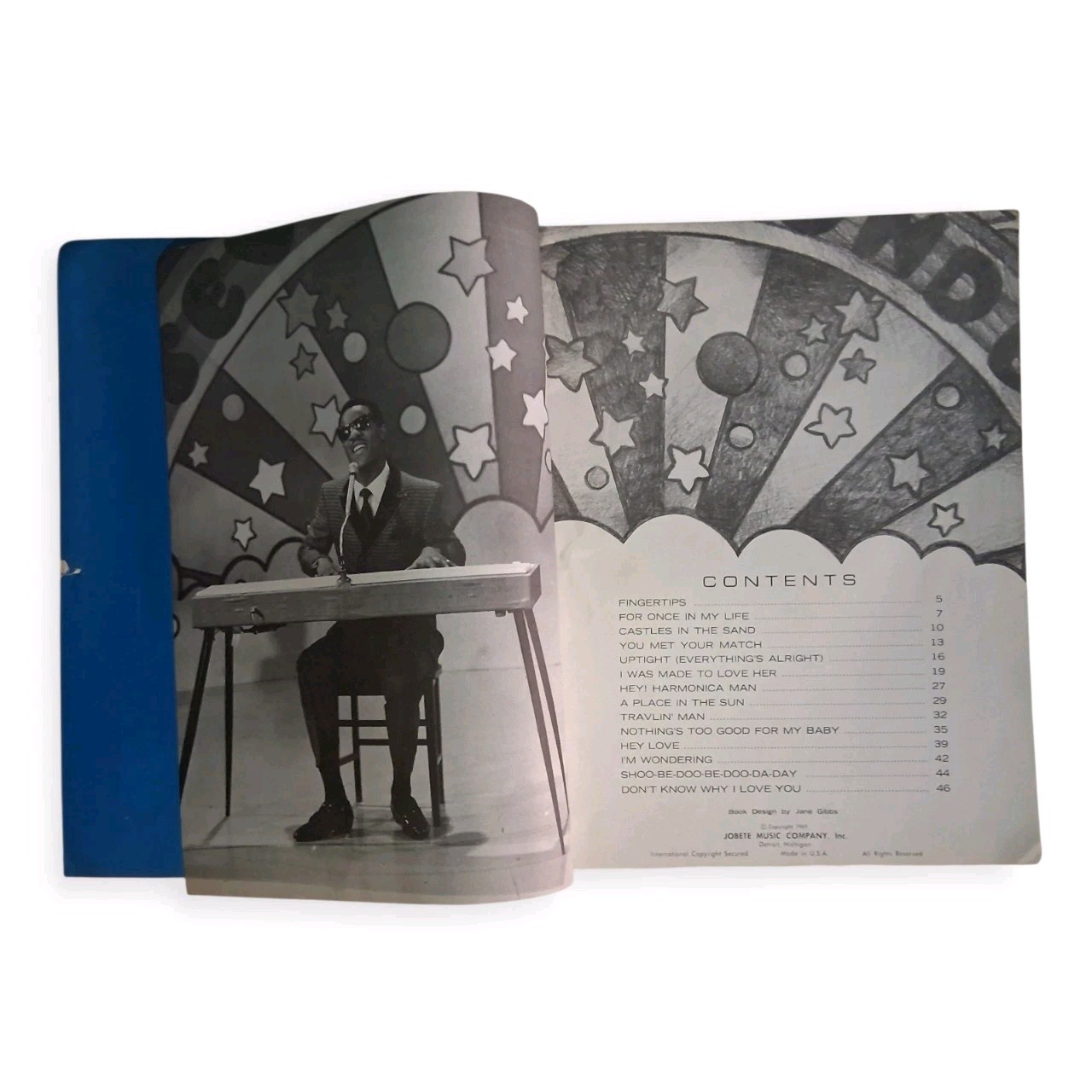 VGT Stevie Wonder – featuring « THE MOTOWN SOUND » 47 Pages Songbook Jobete 1969