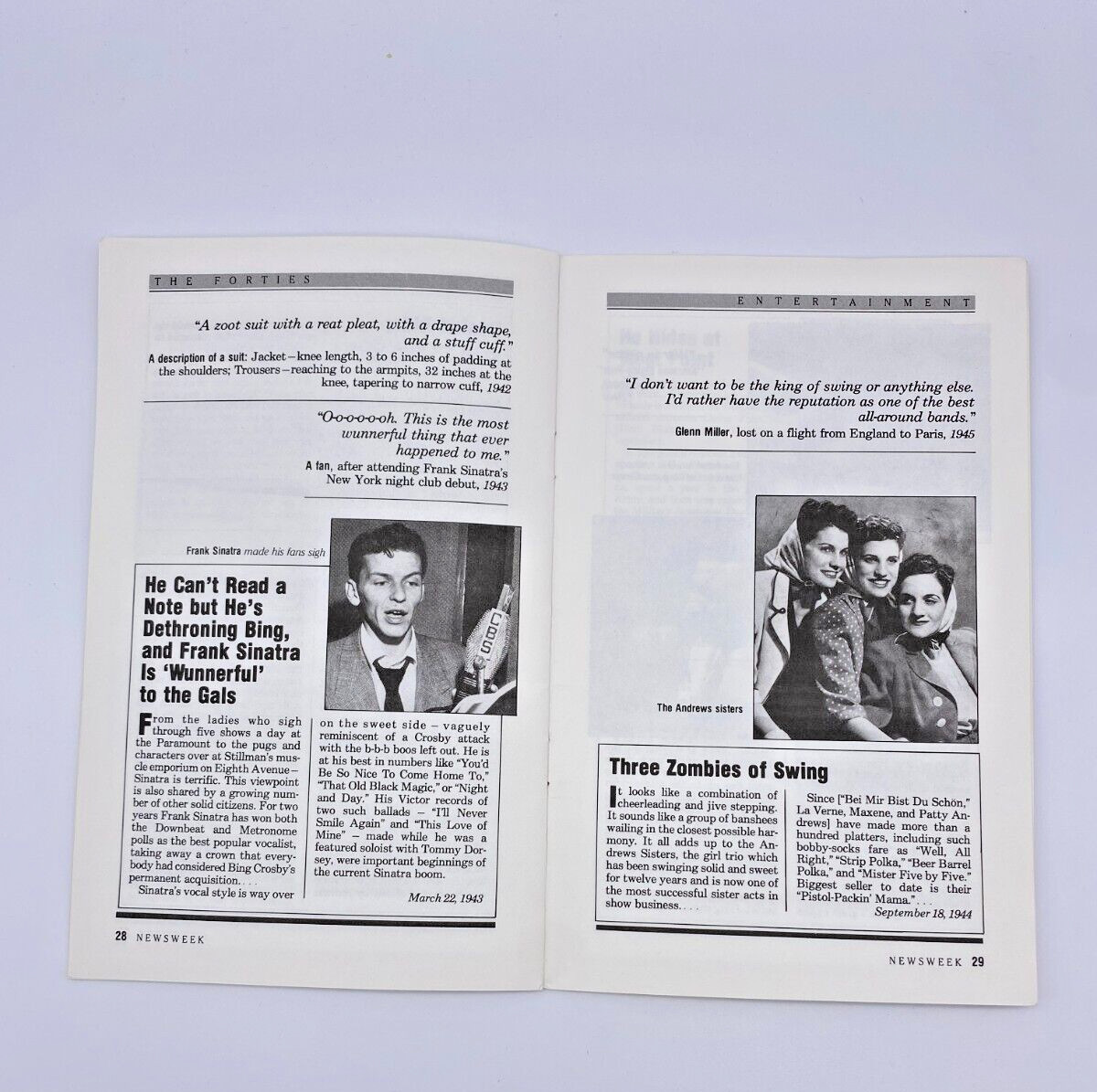 Newsweek Decade Booklets 1940&rsquo;s 1950&rsquo;s 1960&rsquo;s 1970&rsquo;s Paperback Vintage Books-A3