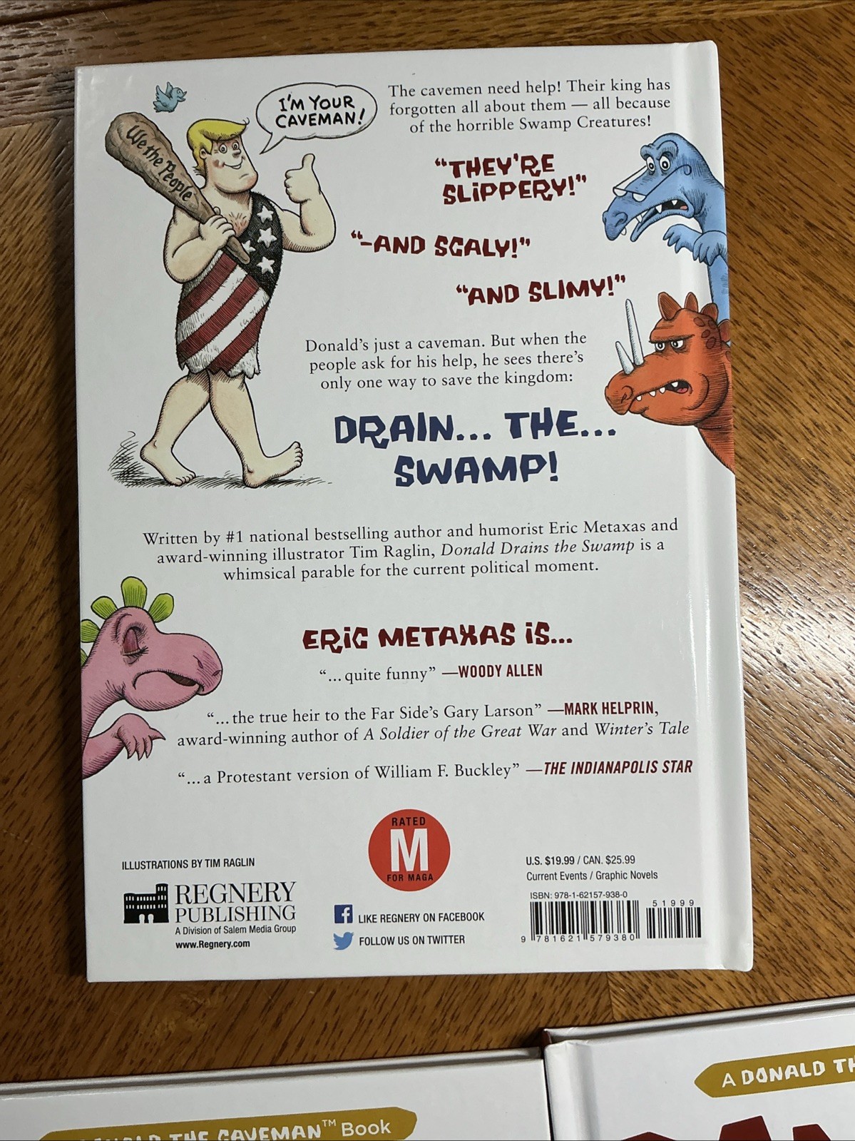 A Donald The Caveman Set:Donald Drains The Swamp, Builds The Wall, The Fake News