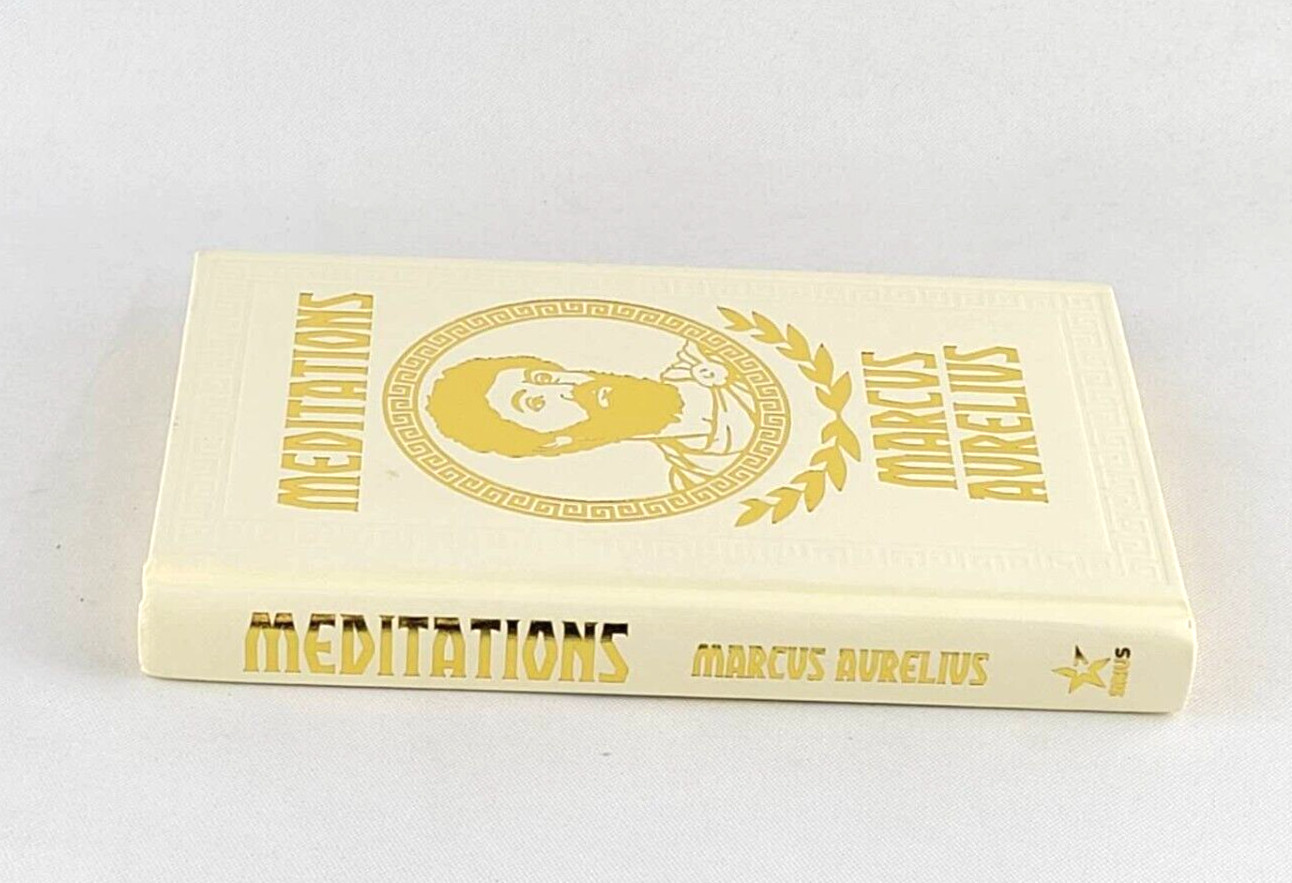 MEDITATIONS by Marcus Aurelius (6.8&Prime;x4.4&Prime;) Deluxe Compact Gilded Pages Brand New