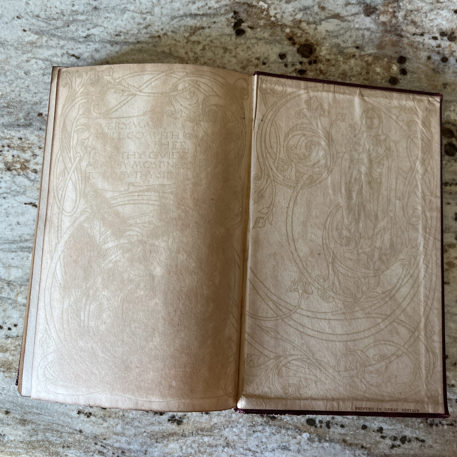Antique Book Goethe&rsquo;s Faust Parts I & II 1919 Red Leather Printed Great Britain