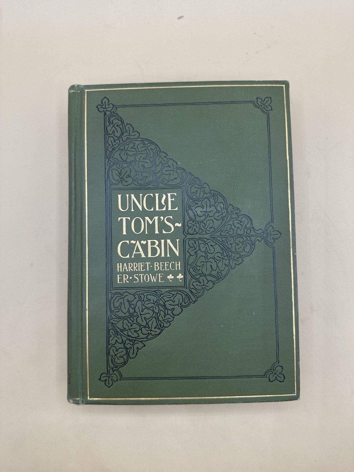 Antique 1897 Uncle Tom&rsquo;s Cabin Thomas Crowell Gold Gilt Illustrated Toms Book