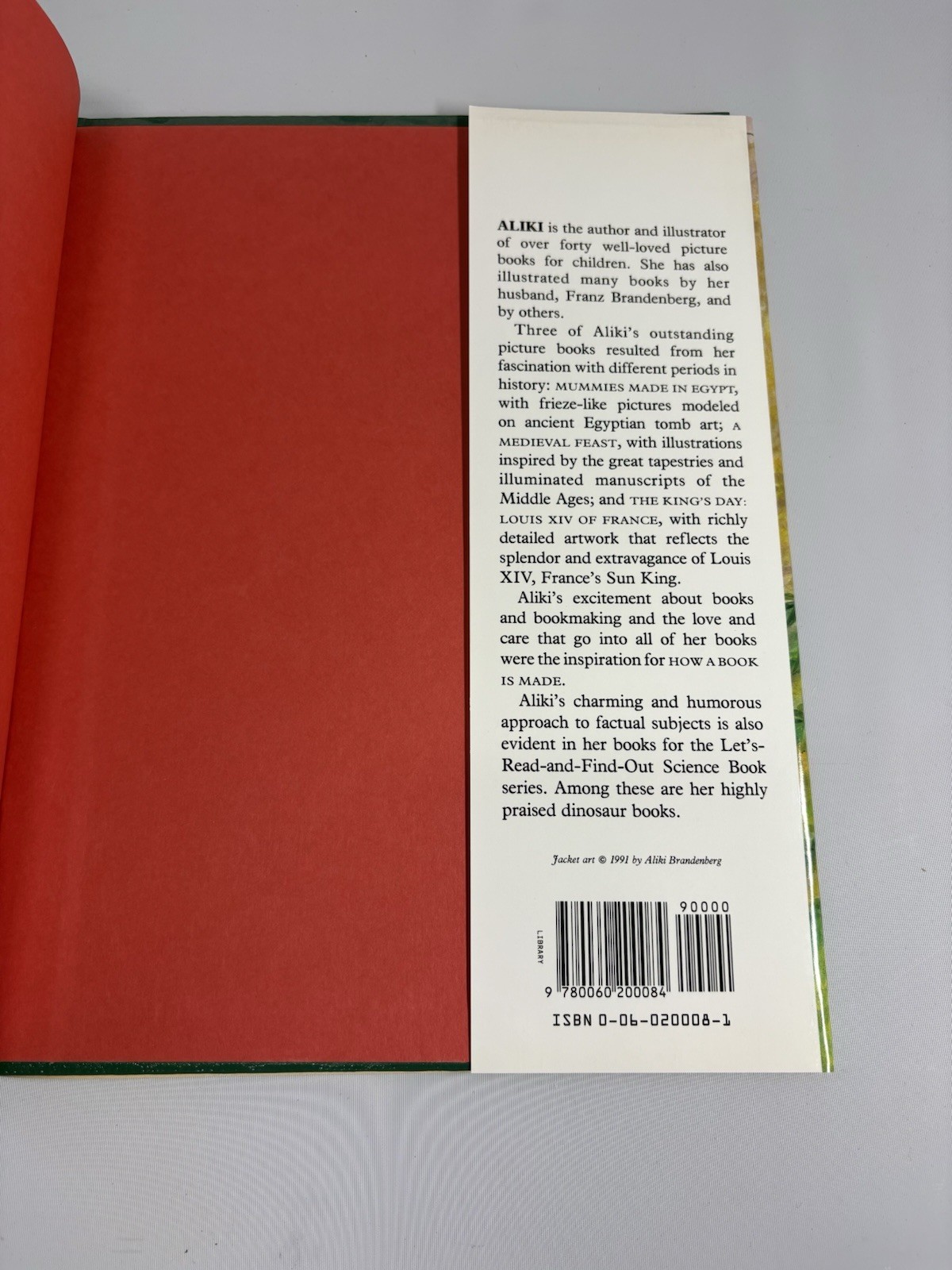 Christmas Tree Memories Book By Aliki SIGNED 1991 First Edition, First Printing