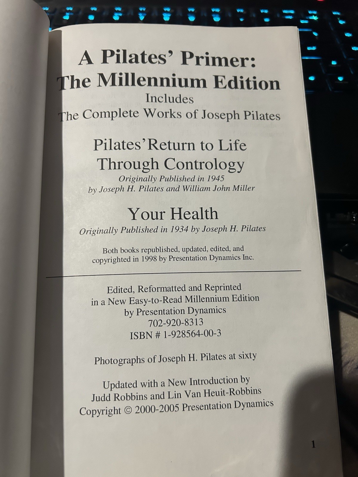 A Pilates&rsquo; Primer : The Millennium Edition