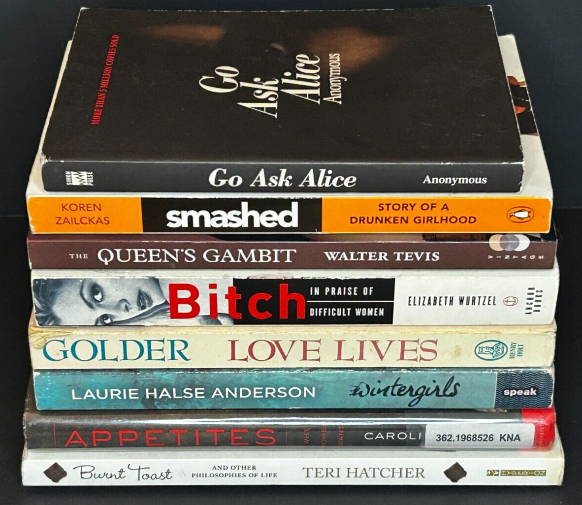 LOT OF 8 WOMEN-CENTRIC BOOKS