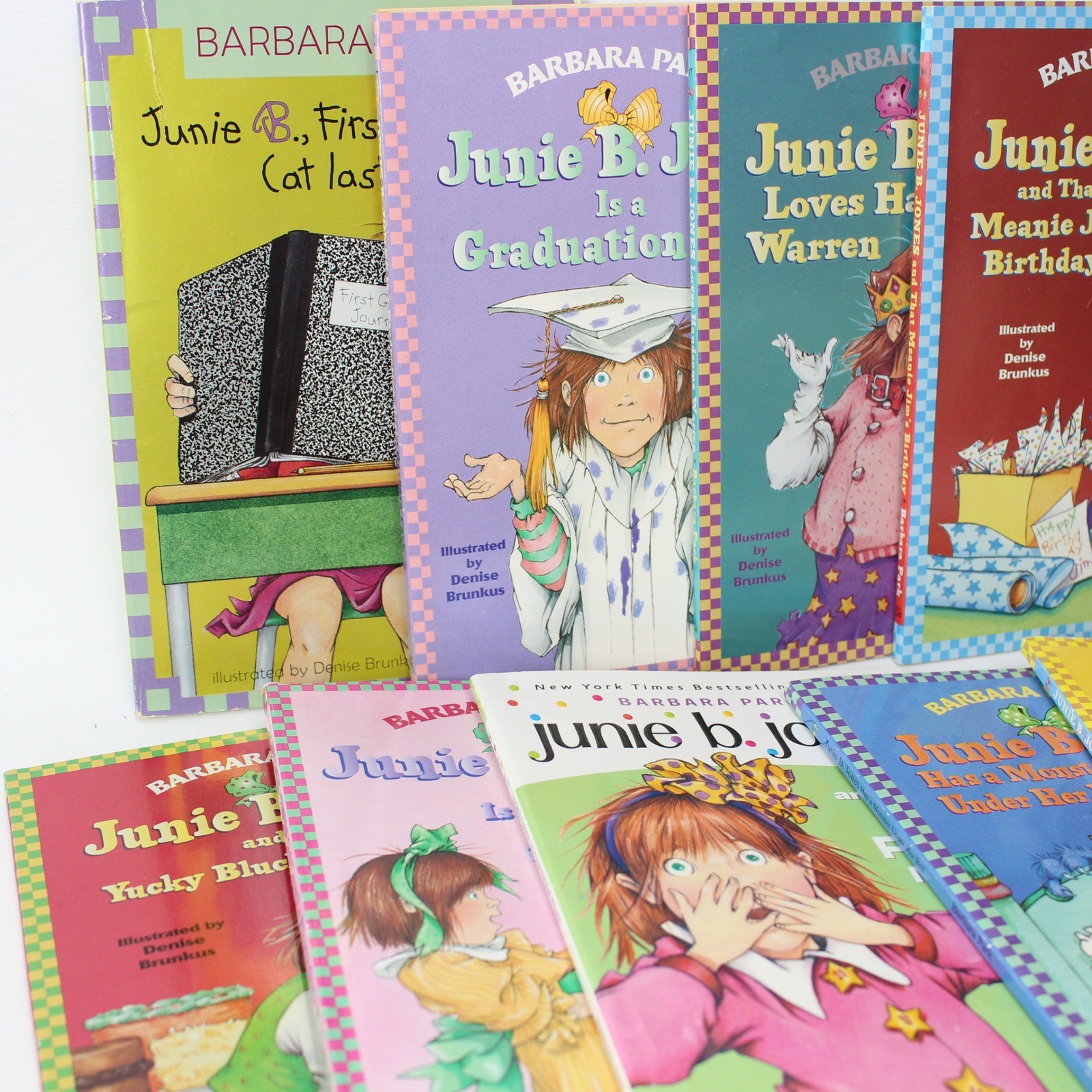 Junie B. Jones Barbara Park 10 Book Lot Paperback Chapter Books Early Reader