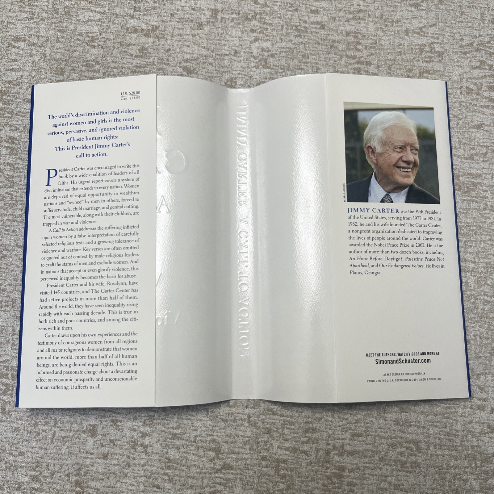 A Call To Action, Jimmy Carter. Simon & Schuster 2014. Signed 1st Printing.