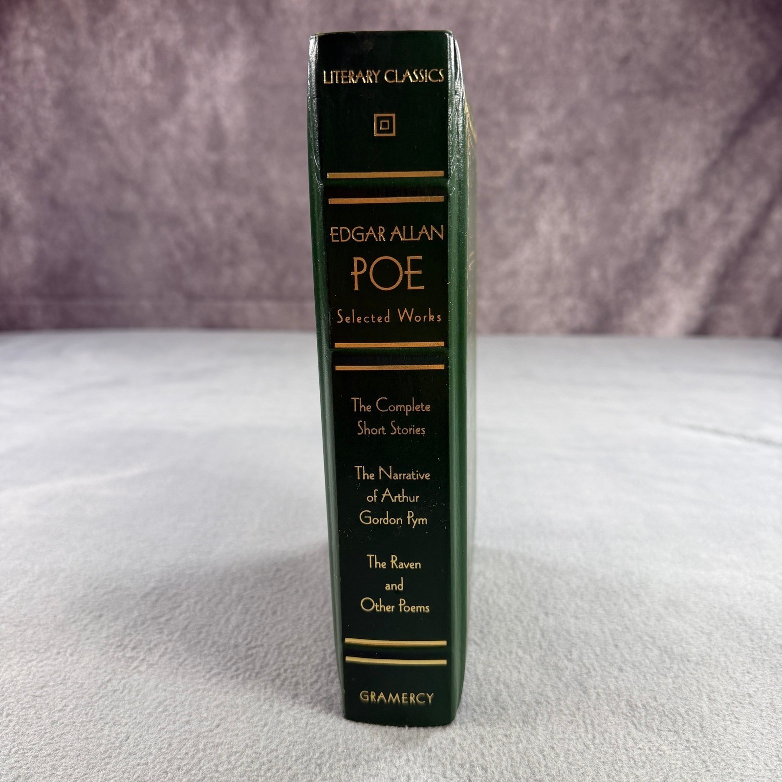 Edgar Allan Poe Selected Works Gramercy Literary Classics Green Gold Gilt Book
