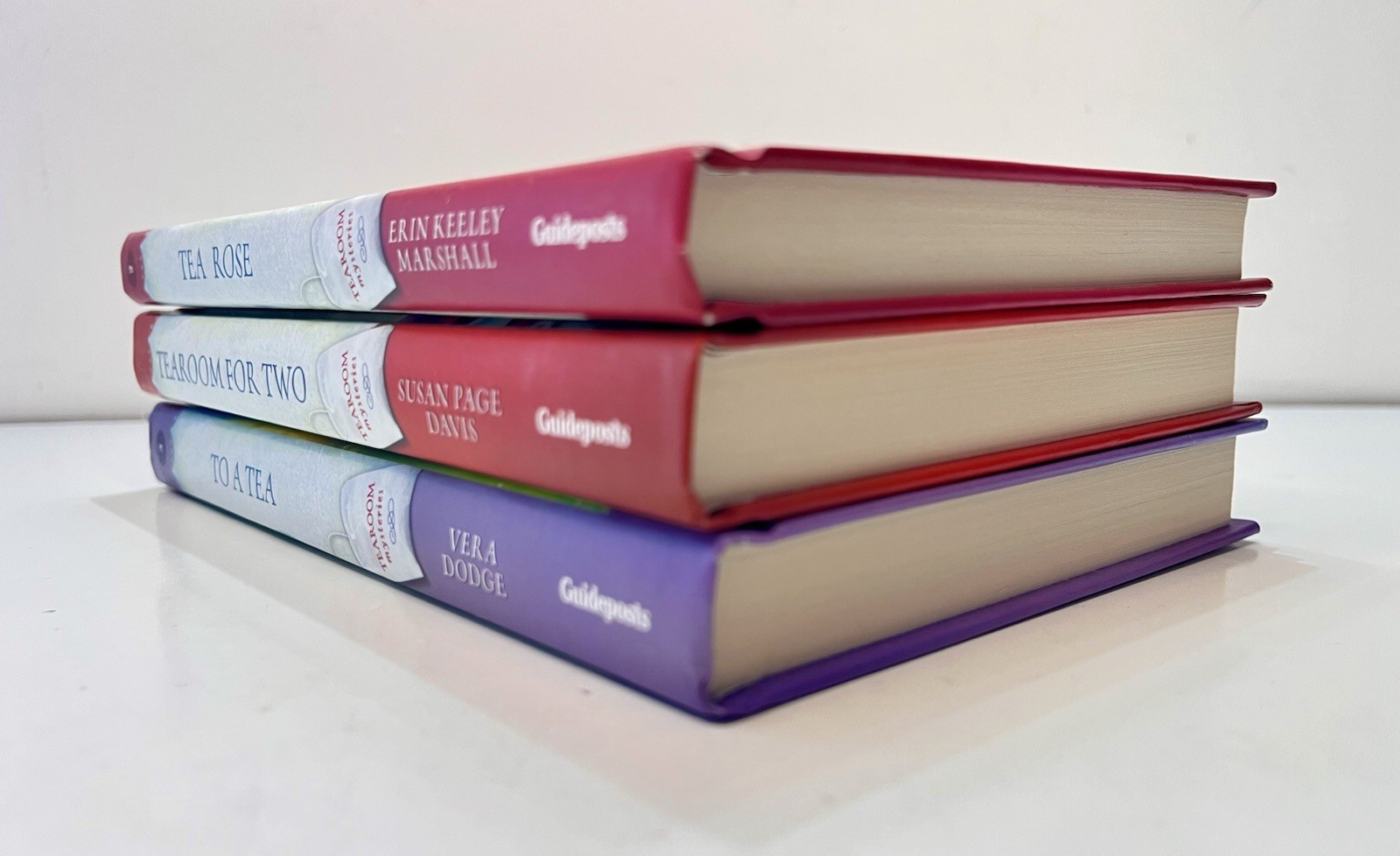 Lot of 3 GUIDEPOSTS Tearoom Mysteries Series Books – VERY GOOD Hardcover