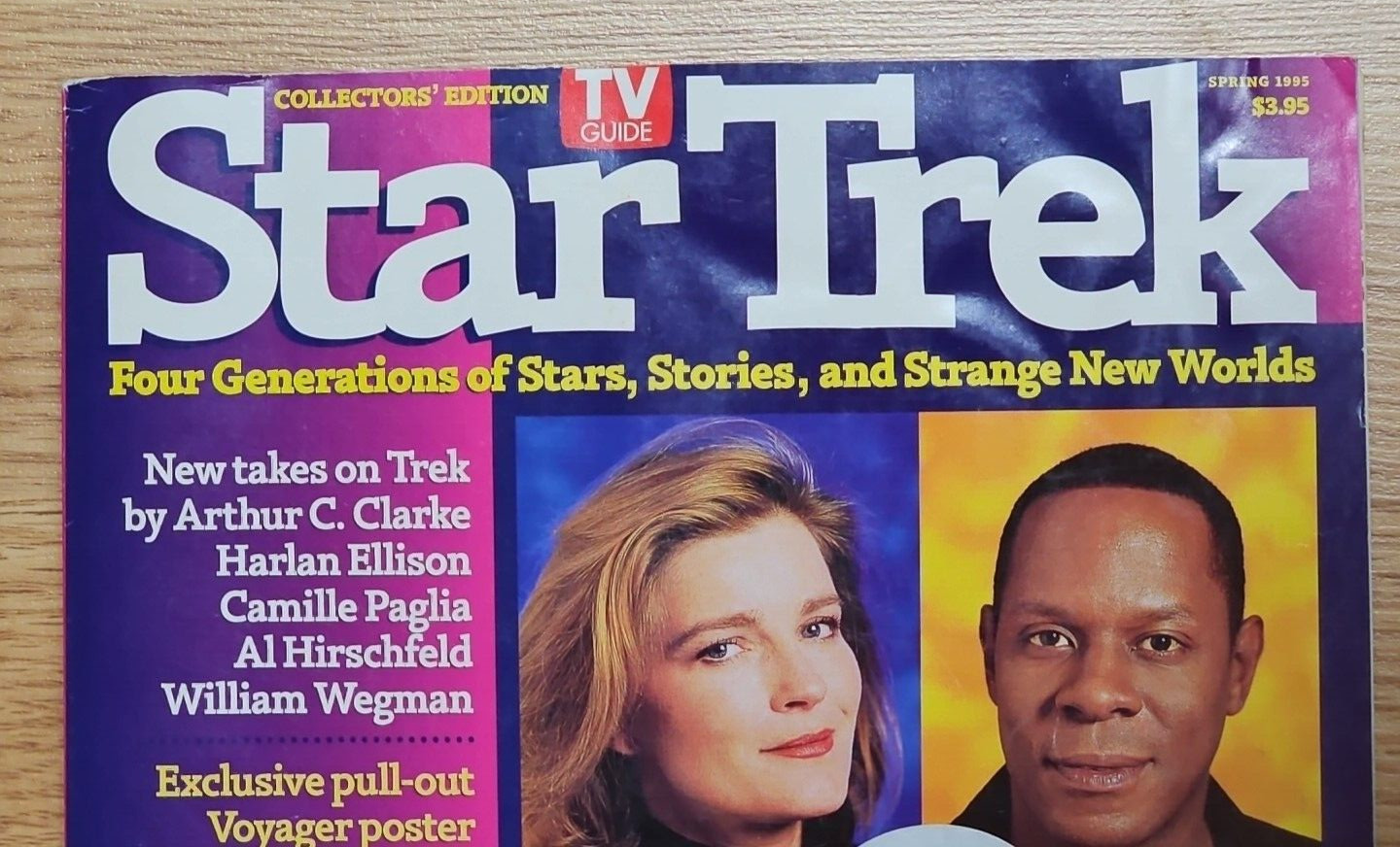 Star Trek Collector&rsquo;s Edition TV Guide Magazine – Spring 1995 with attc Poster