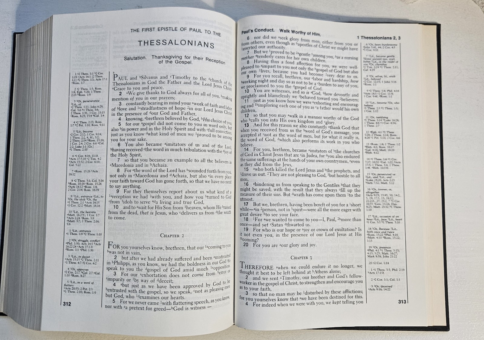 New American Standard Bible, Side References,1973, Lockman, Vintage, Very Good