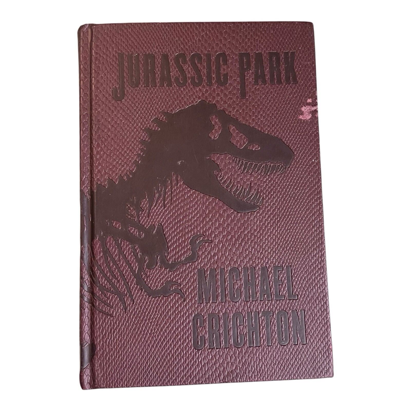 Jurassic Park Michael Crichton 2017 Books-A-Million Brown Faux Leather Book