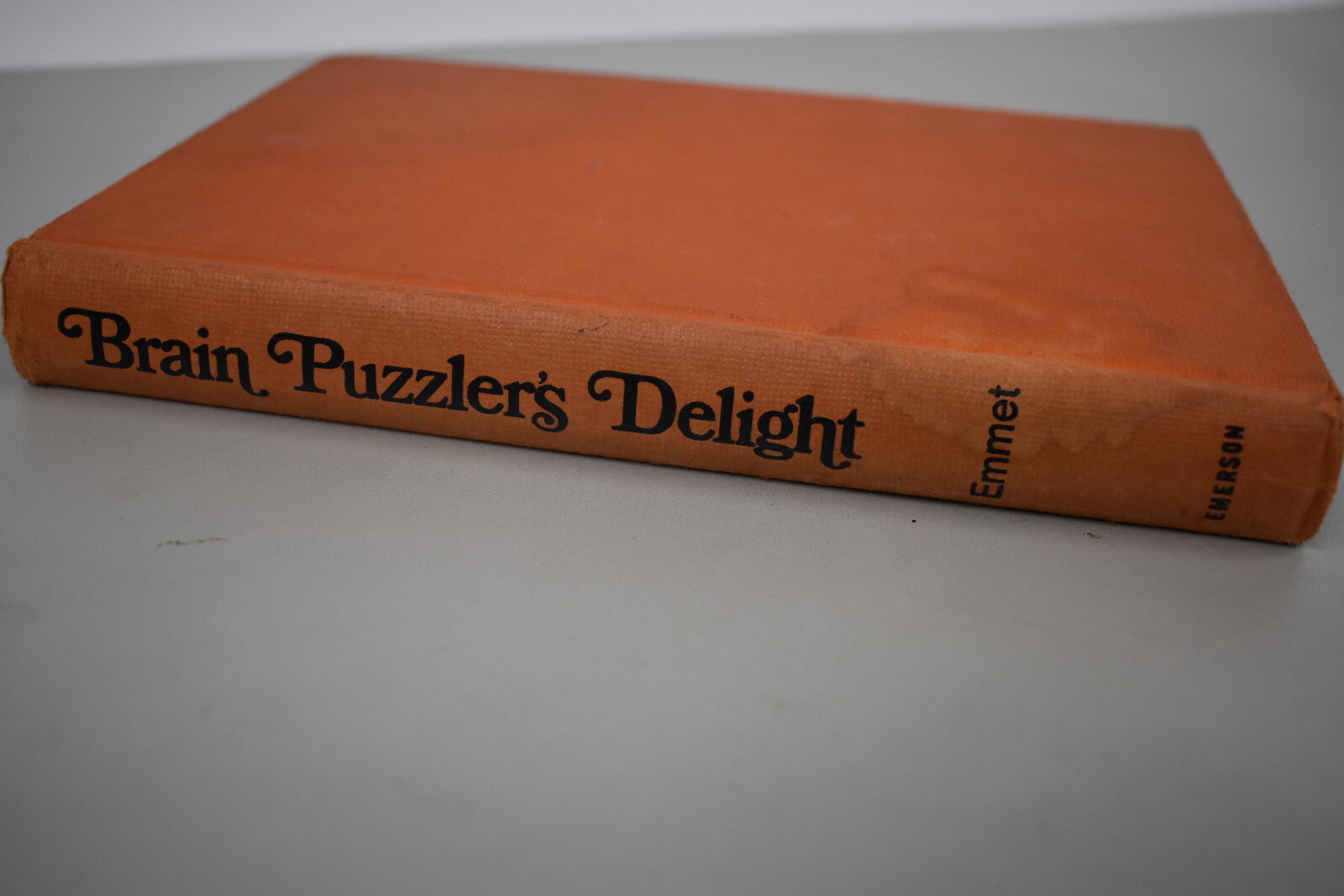 Brain Puzzler&rsquo;s Delight 1973 HC Book by E.R. Emmet – 5.5×8&Prime; 254 pages