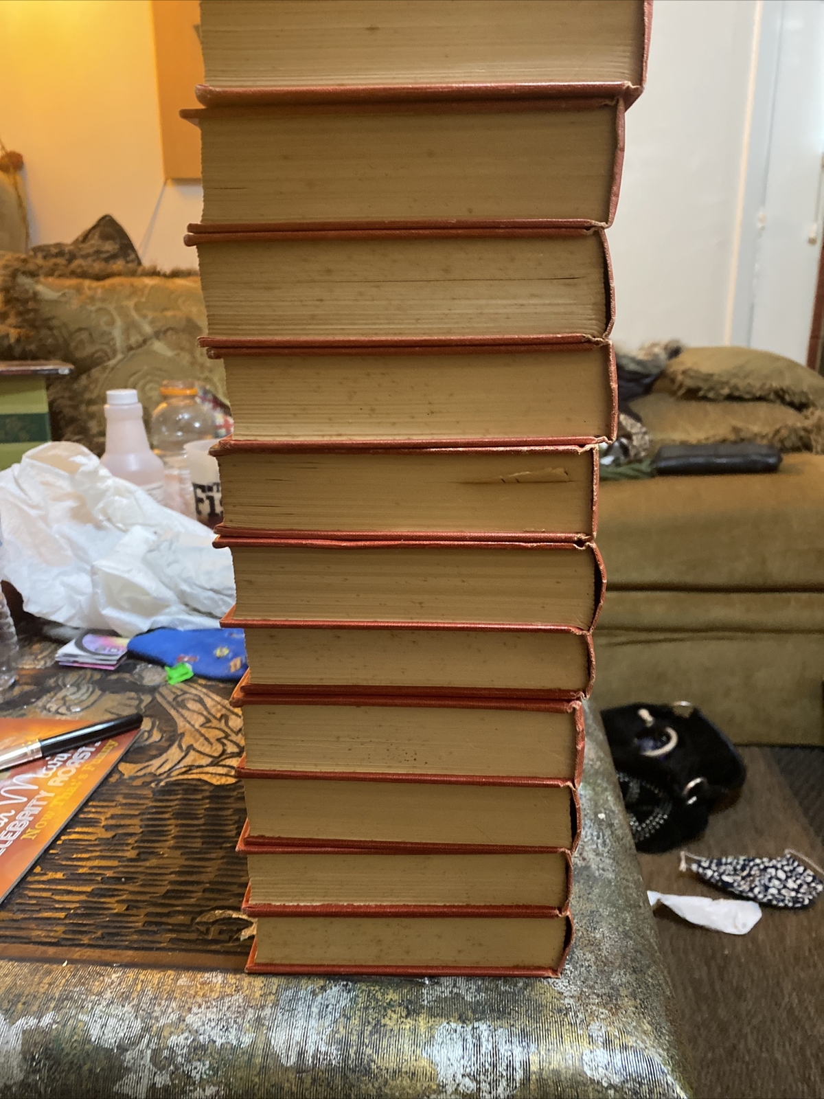 CLASSICS LOT OF 23 “THE WORKS OF“ LACK&rsquo;s READERS SERVICE CO BOOKS, RED COVER