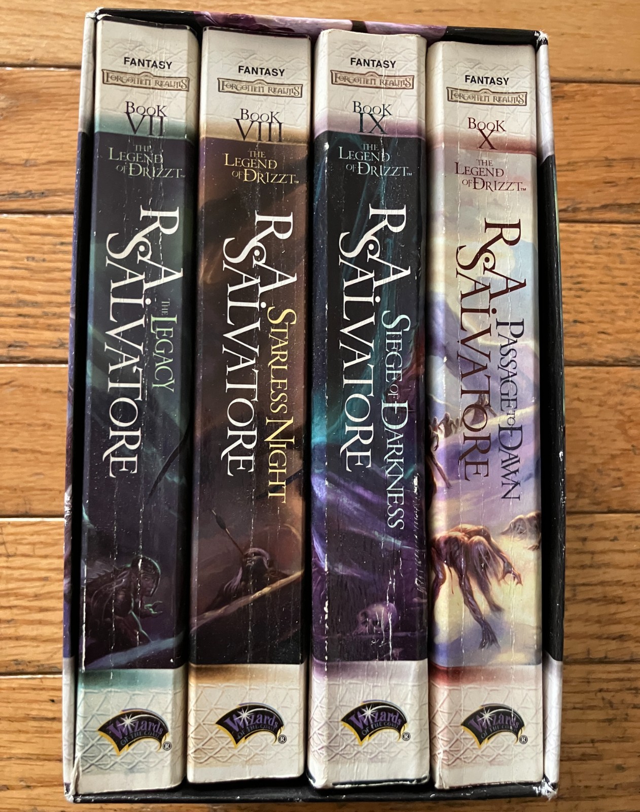 Legend of Drizzt Box Set 7-10 R.A. Salvatore Dark Elf Drow Forgotten Realms D&D