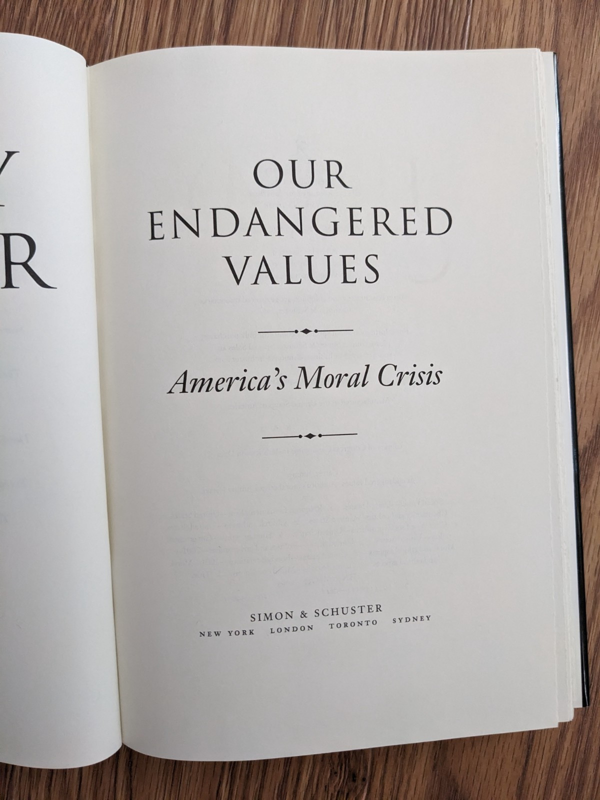 Jimmy Carter Our Endangered Values: America&rsquo;s Moral Crisis HC 2005 Signed DJ