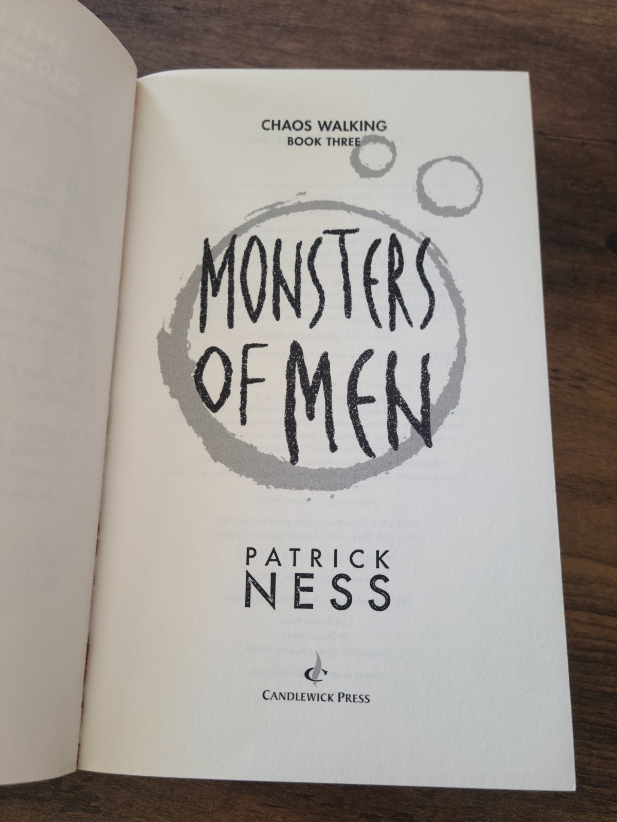 Lot of 3 Patrick Ness TPBs – Complete Chaos Walking Trilogy