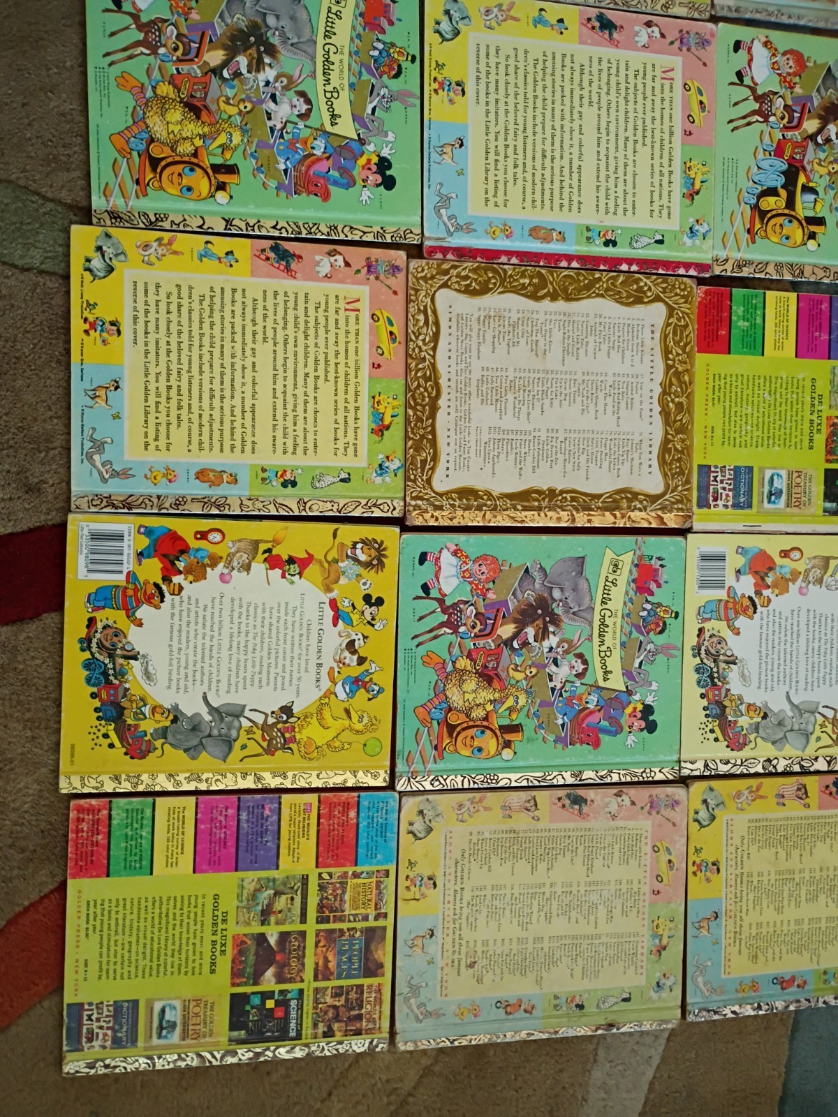 Lot of 33 Little Golden Books Vintage 1940&rsquo;s To 1980&rsquo;s Fair Condition