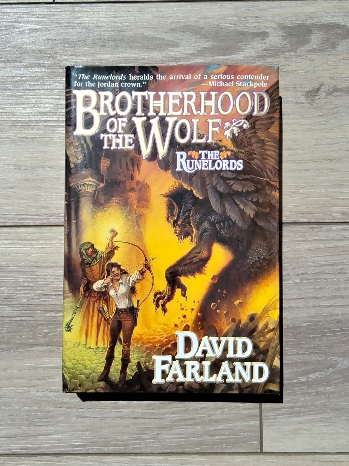 Brotherhood of the Wolf by David Farland (1st Ed.Hardcover) FREE SHIPPING